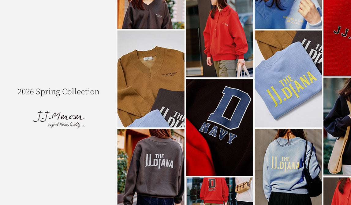 リブ編み ベージュ ジッパーポロシャツ 2026 Spring Collection
