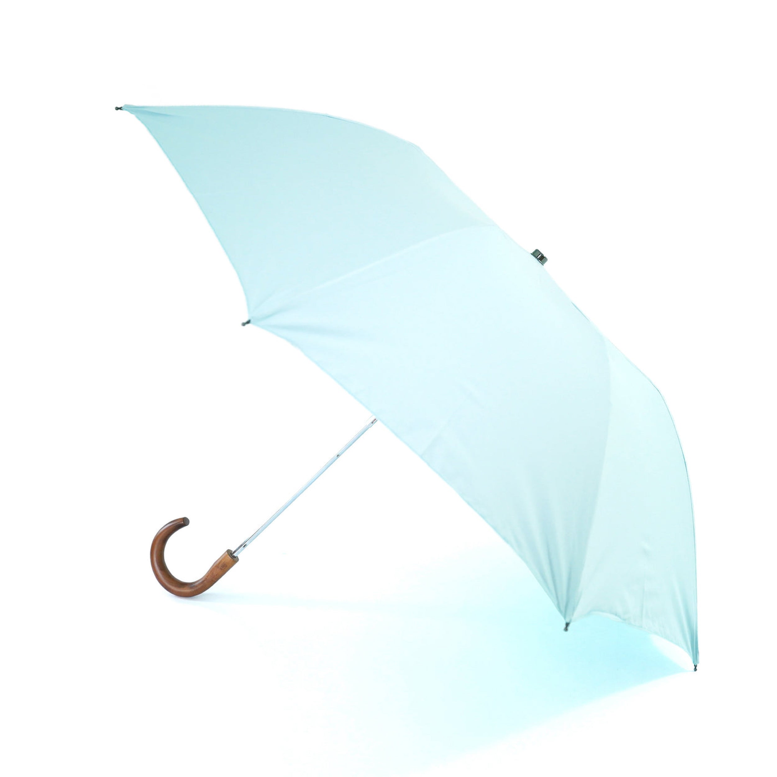 TL15 Small Maple Crook | 折りたたみ傘 | アーチ型ハンドル | メイプル | 晴雨兼用傘(遮光)(34 TURQUOISE)