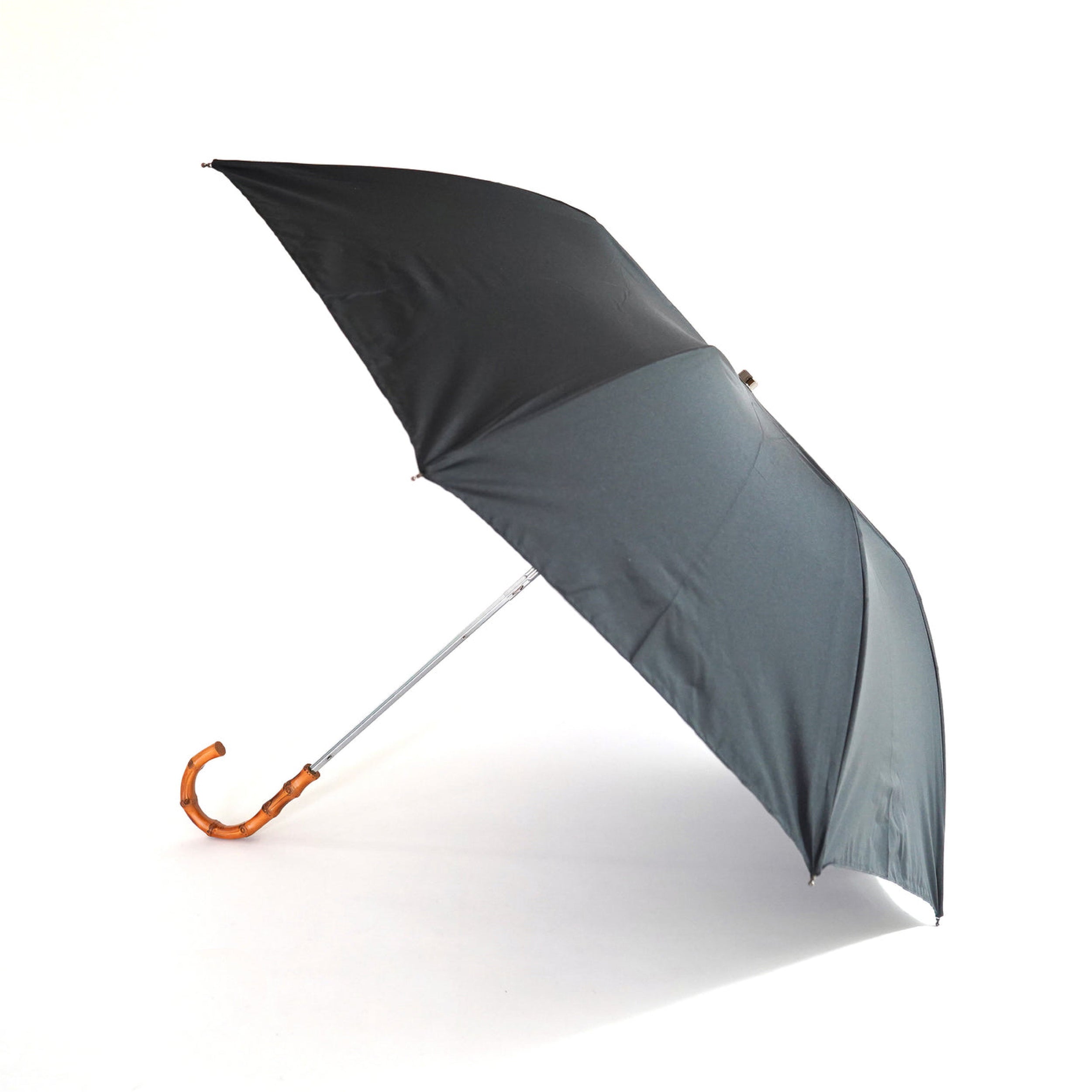 TL12 Whangee | 折りたたみ傘 | アーチ型ハンドル | ワンギー | 晴雨兼用傘(遮光) (BLACK)