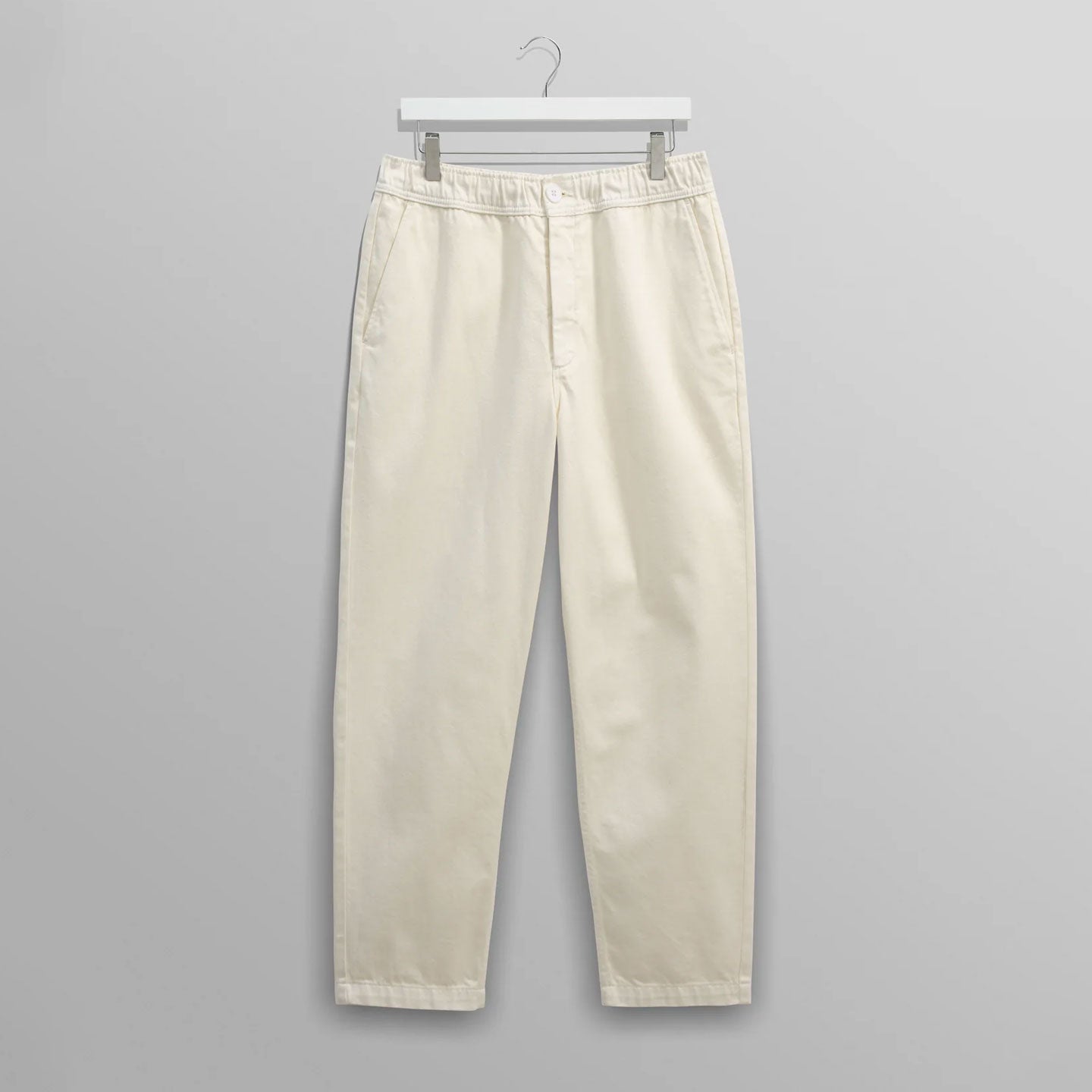 カートトラウザーズ ORGANIC COTTON TWILL (OFF WHITE)