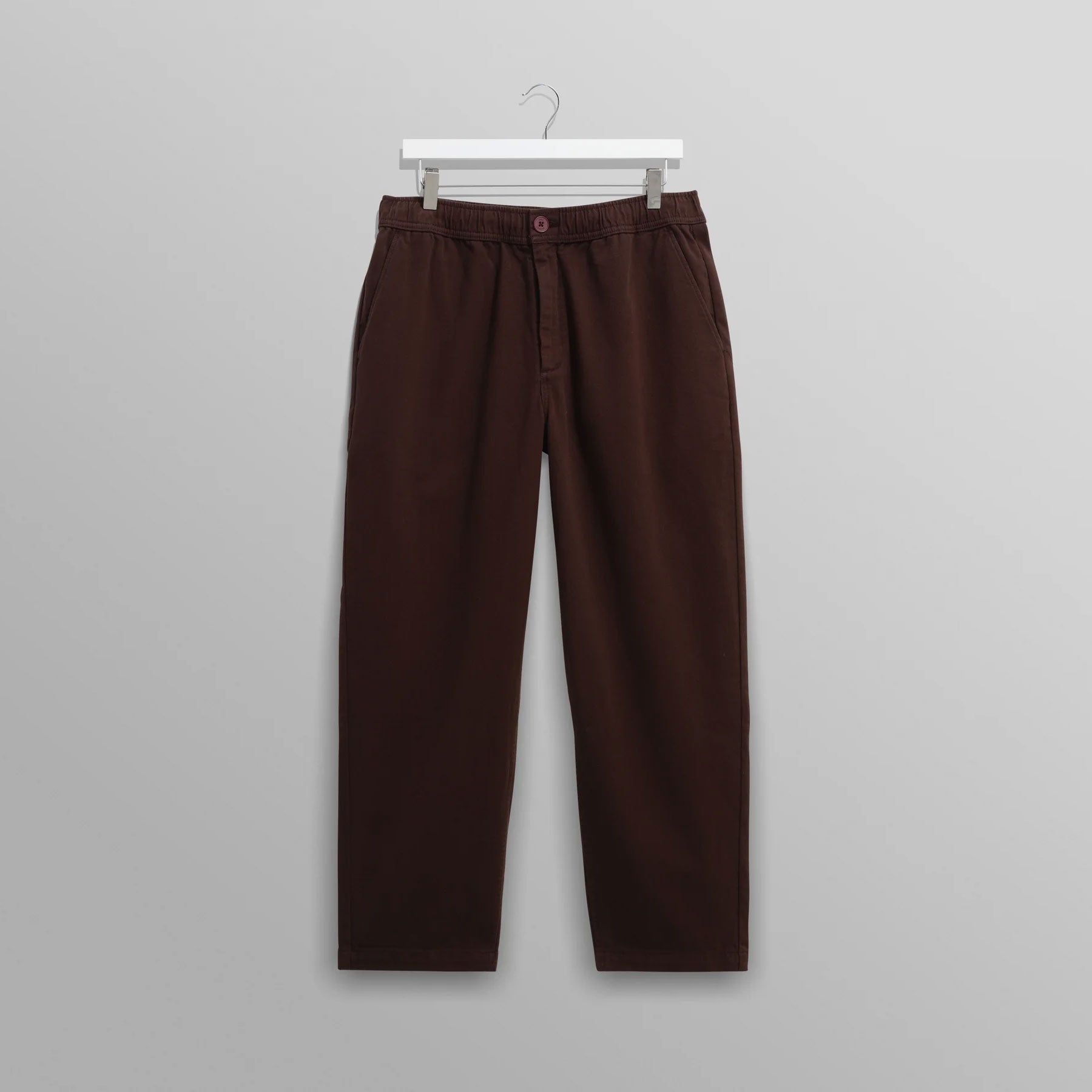 カートトラウザーズ ORGANIC COTTON TWILL (DARK BROWN) - グリニッジ オンラインストア