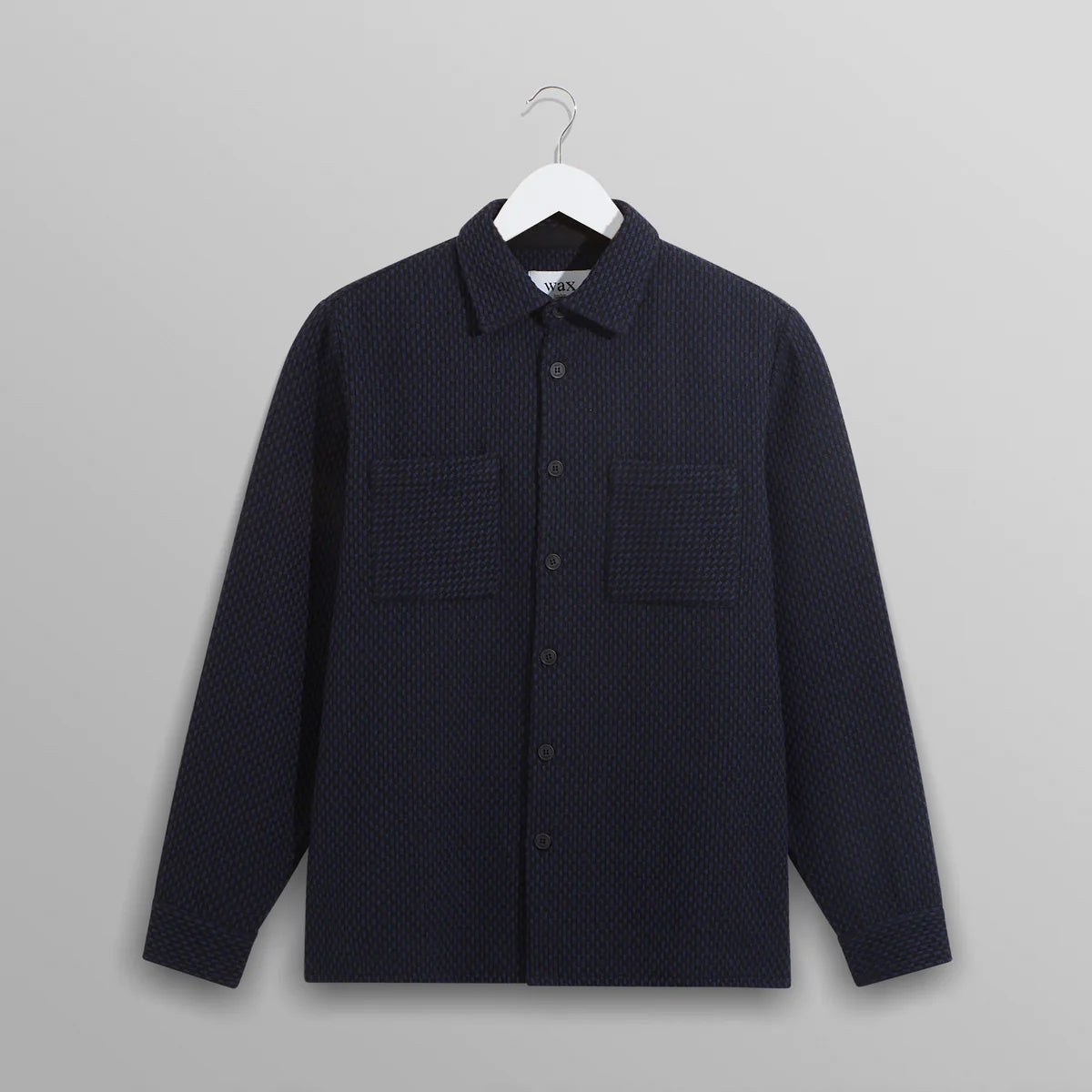 WHオーバーシャツ|ステップニー(BLACK/NAVY)
