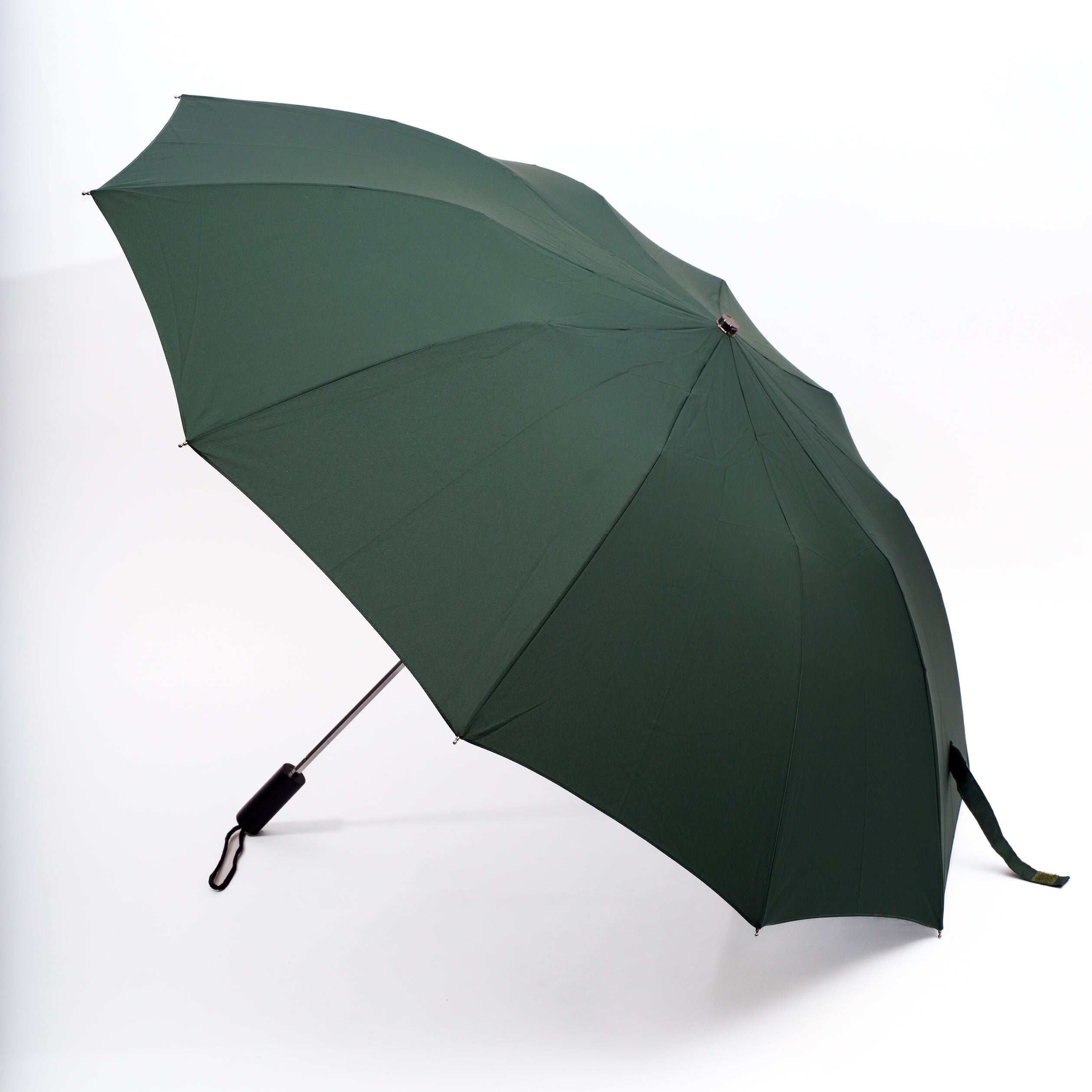 TL2 Maple Straight | 折りたたみ傘 | ストレート型ハンドル | メイプル | 雨用傘 (BLACK-02 GREEN)