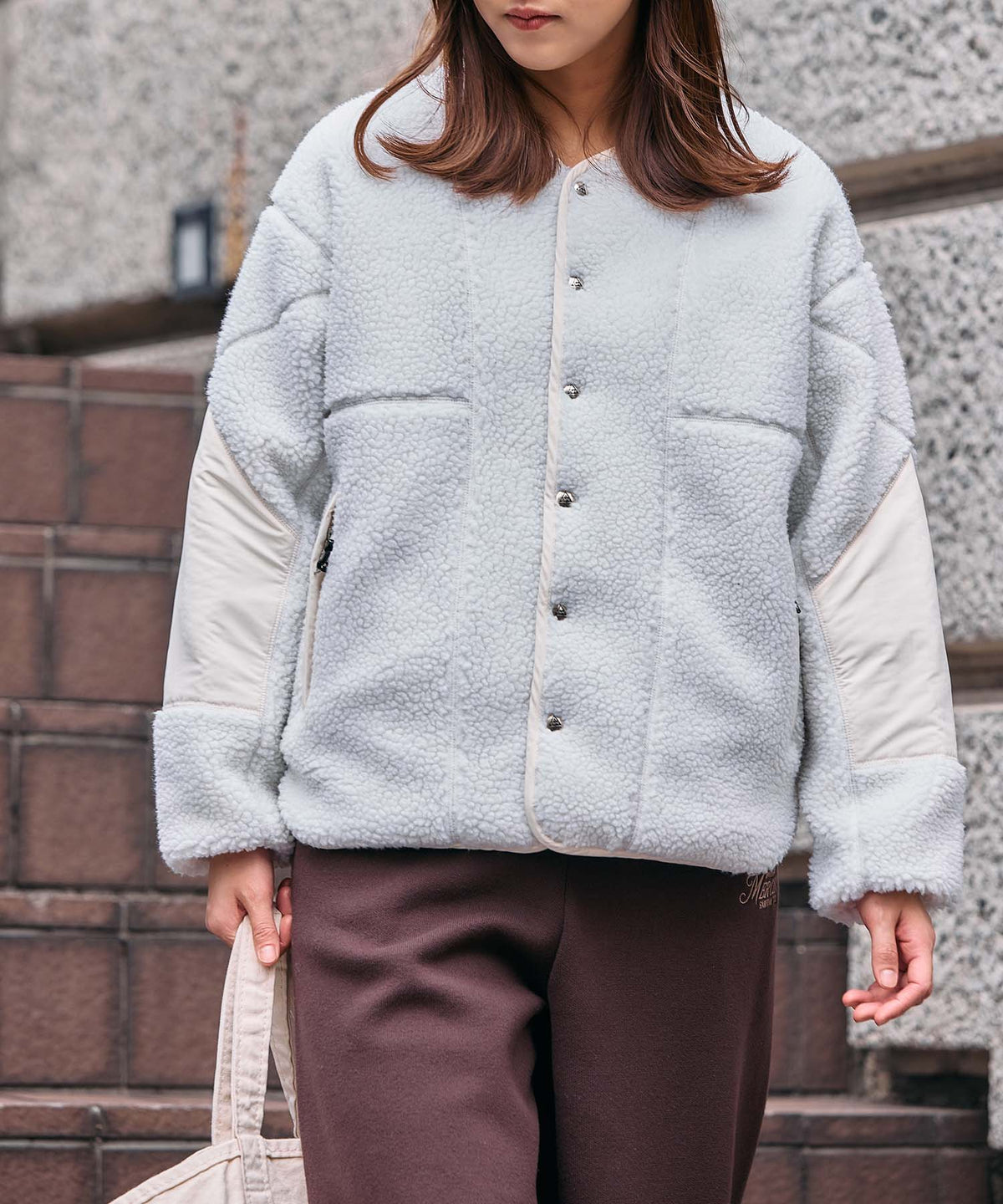 KINSELLA REVERSIBLE DOWN JACKET (キンセラ) CHU26W001 (ECRU)