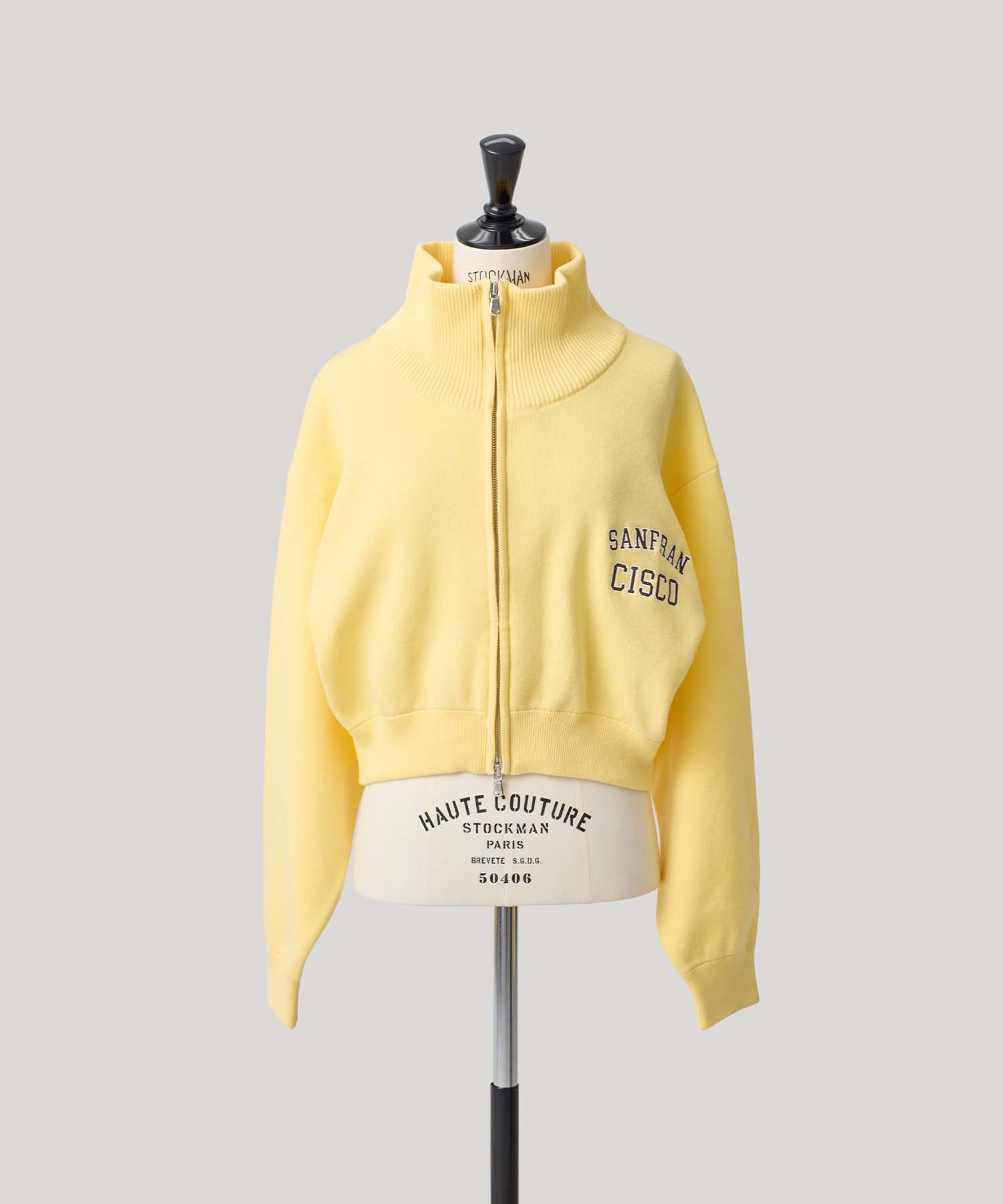 ロゴショートジップブルゾン 26W105 (LIGHT YELLOW)