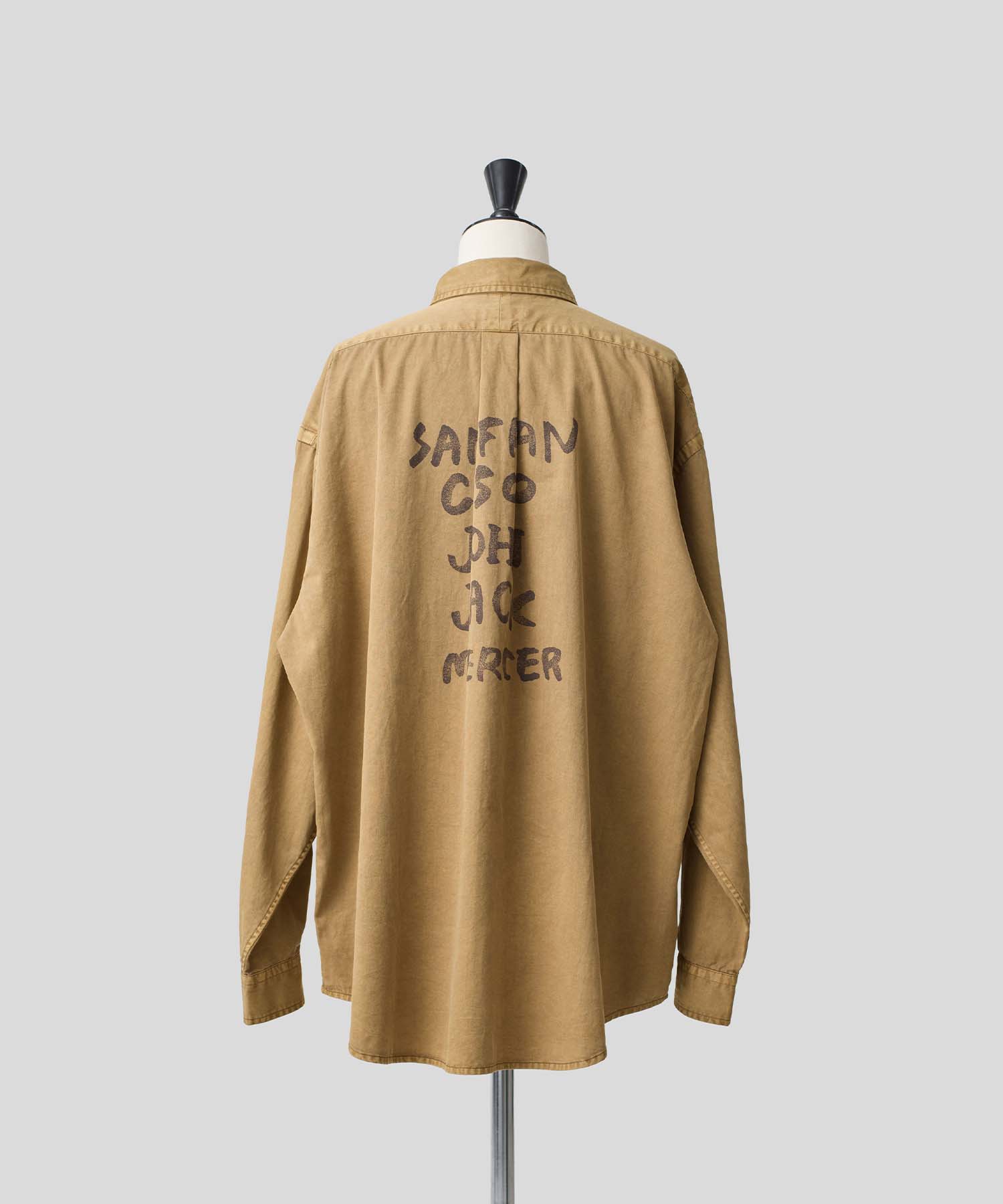 バックロゴオーバーシャツ 26W201 (BEIGE)
