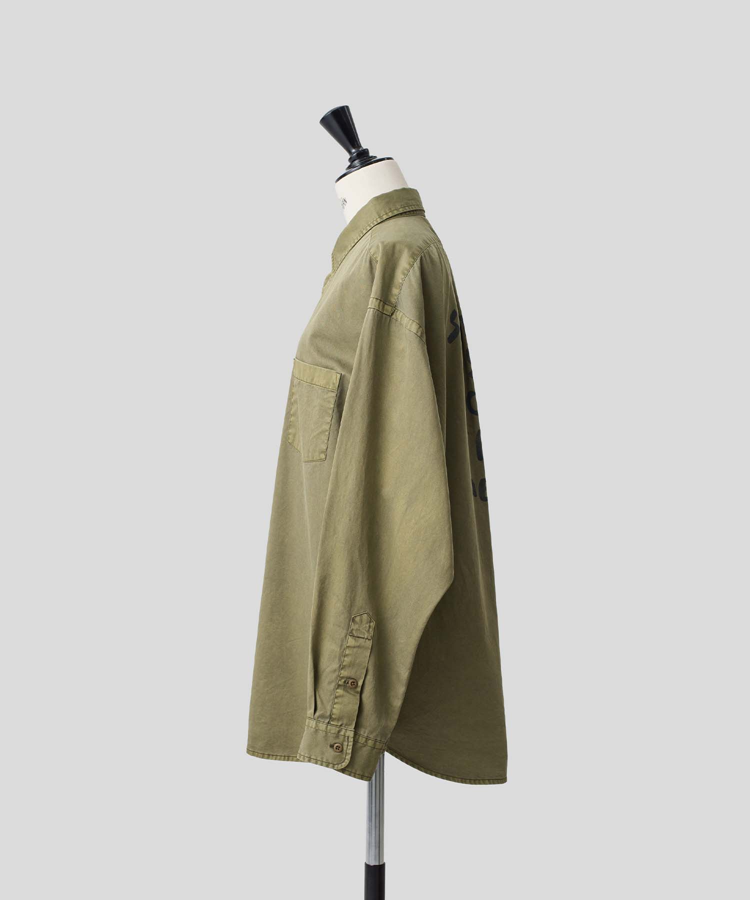 バックロゴオーバーシャツ 26W201 (KHAKI)