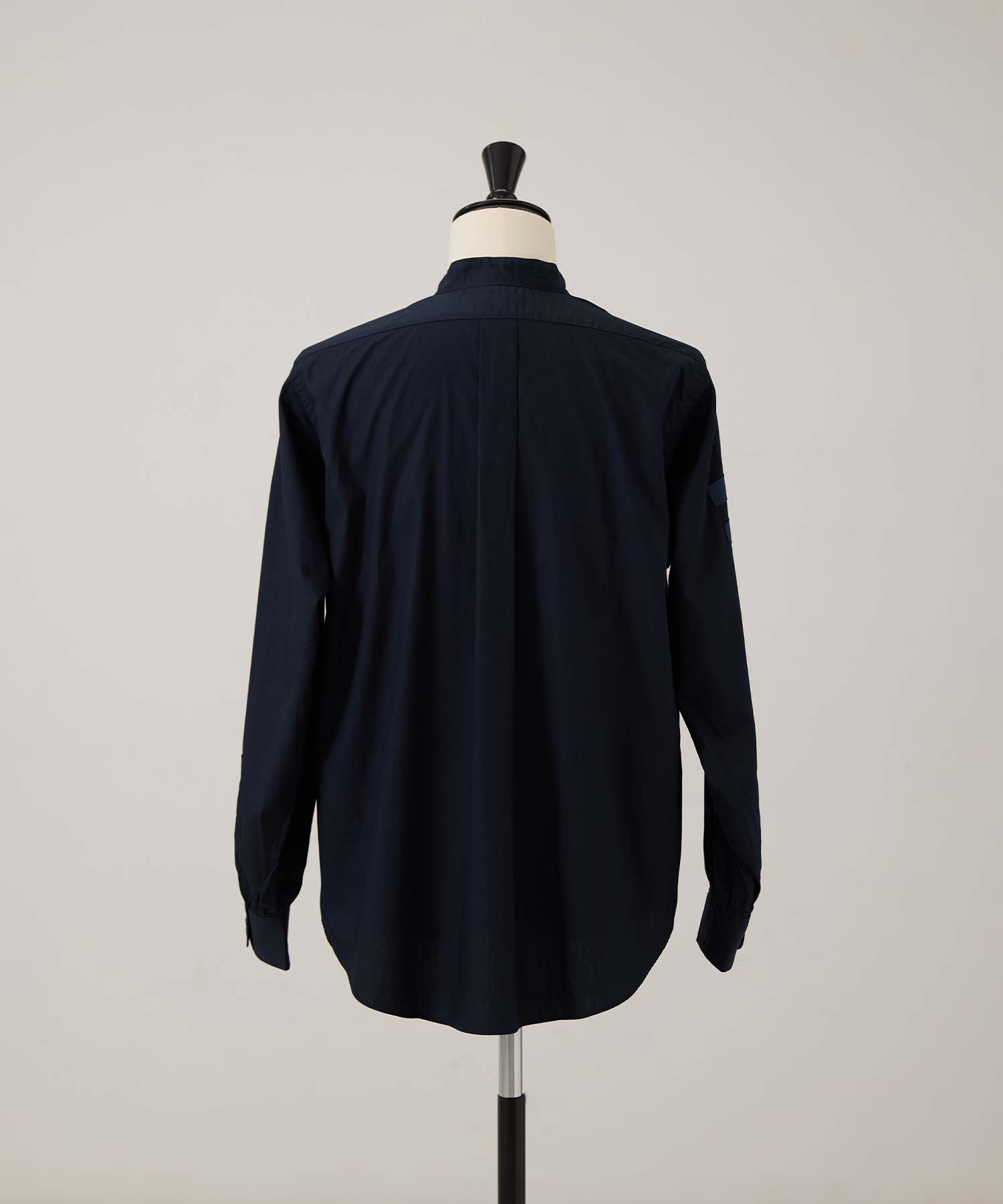 D310RA マンダリンカラーシャツ (DARK NAVY)