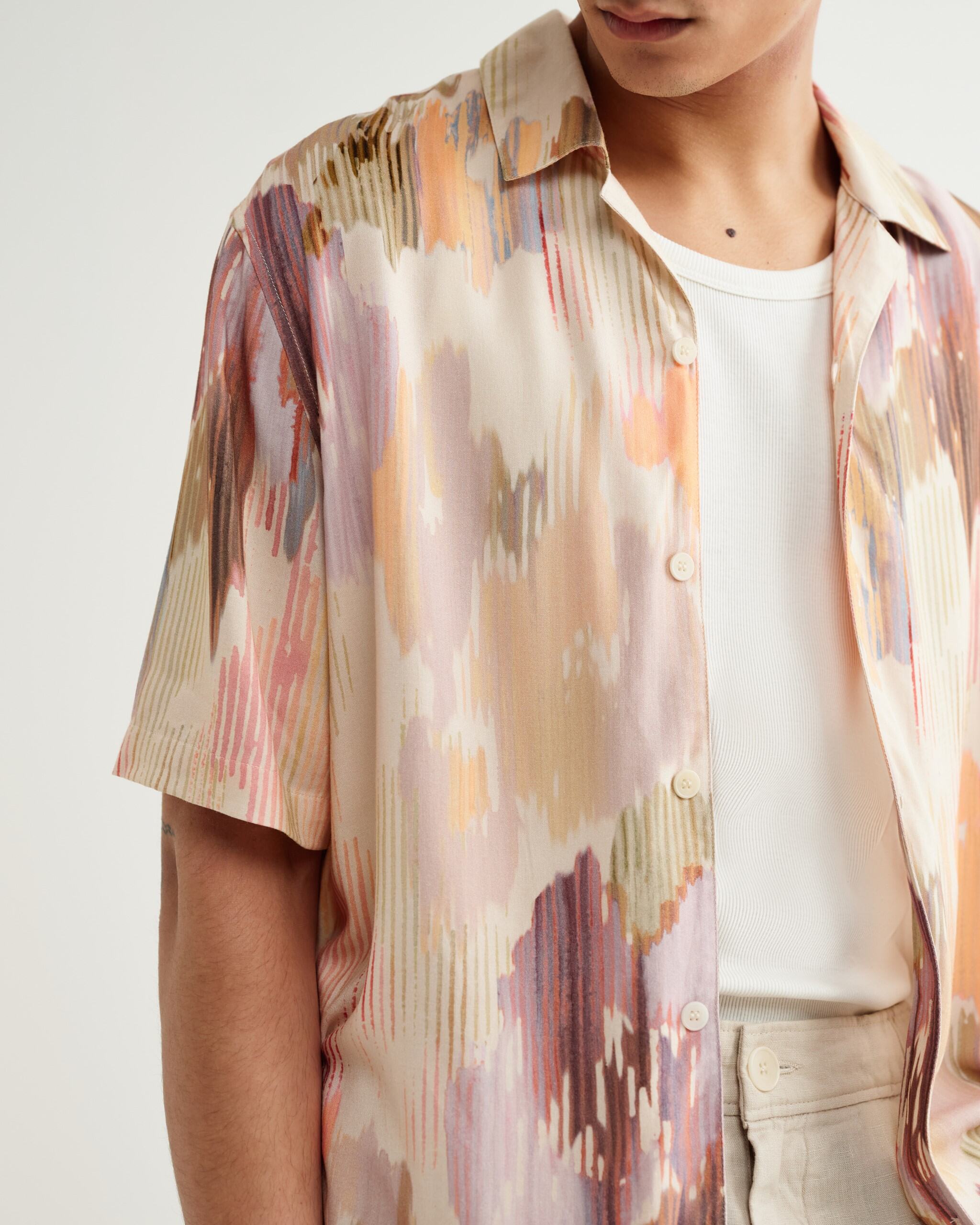 ディドコットシャツ CORRIGATED FLORAL (PASTEL MULTI)
