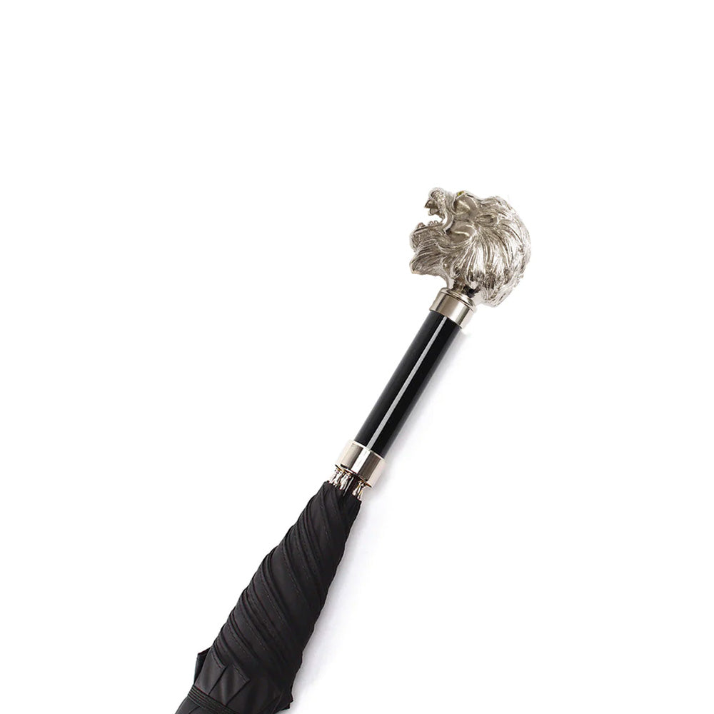 GT29 Nickel Animal Head | 長傘 | アニマルヘッド | ニッケル | 晴雨兼用傘(LION-099 BLACK)