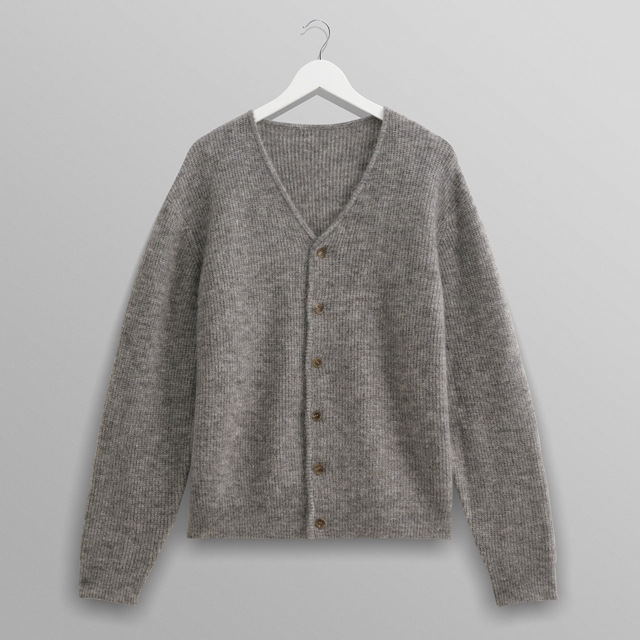 アルバンカーディガン モヘア (GREY MARL) KNT-ALB-BLO-GRM ワックスロンドンwax london