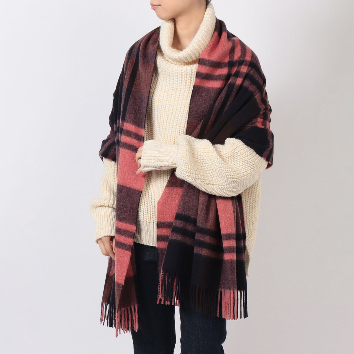 Joshua Ellis(ジョシュアエリス)ストール プライマリーブラックウォッチ 70x190 CPG51154