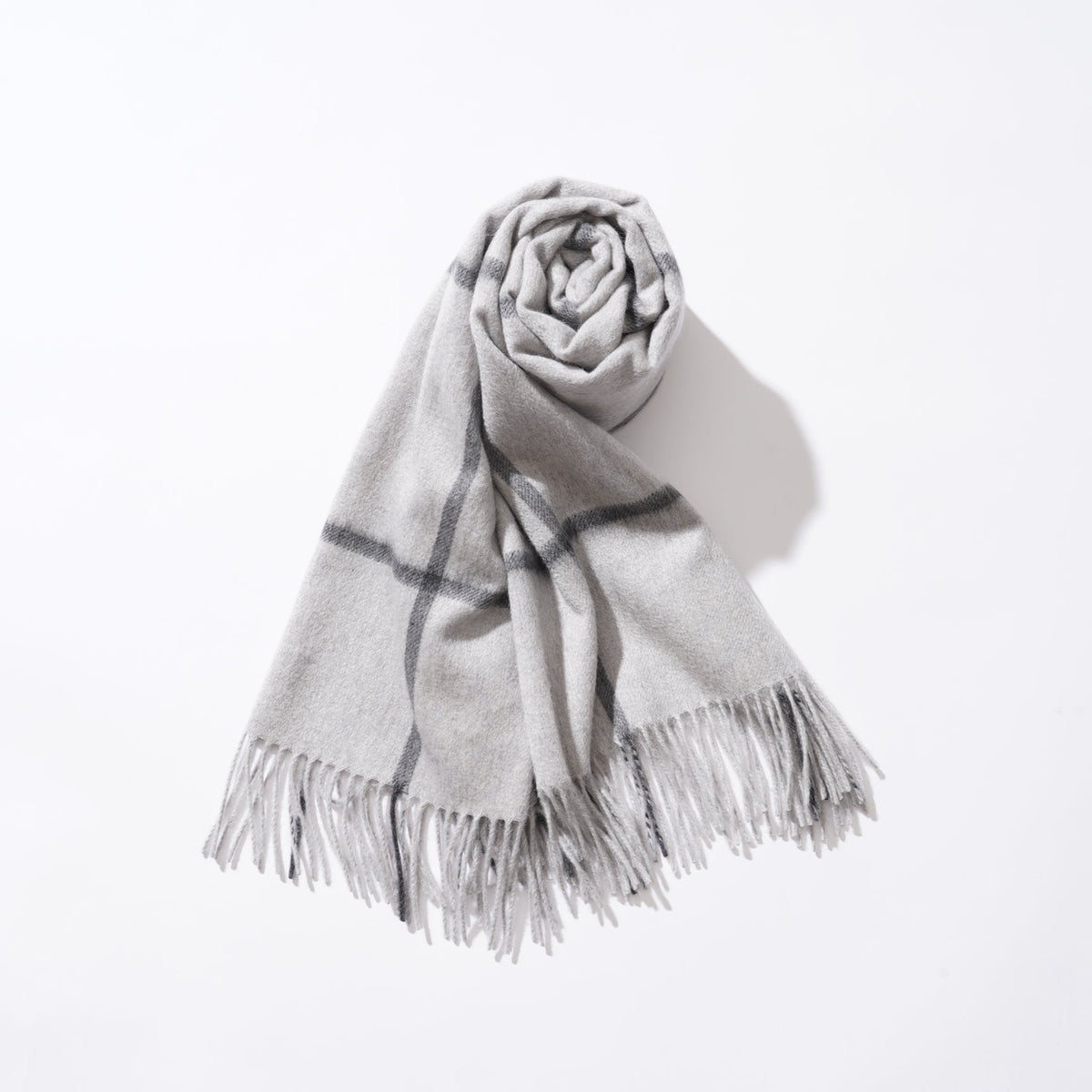 Joshua Ellis(ジョシュアエリス)カシミヤストール ウィンドウペイン70×190 CPG51809