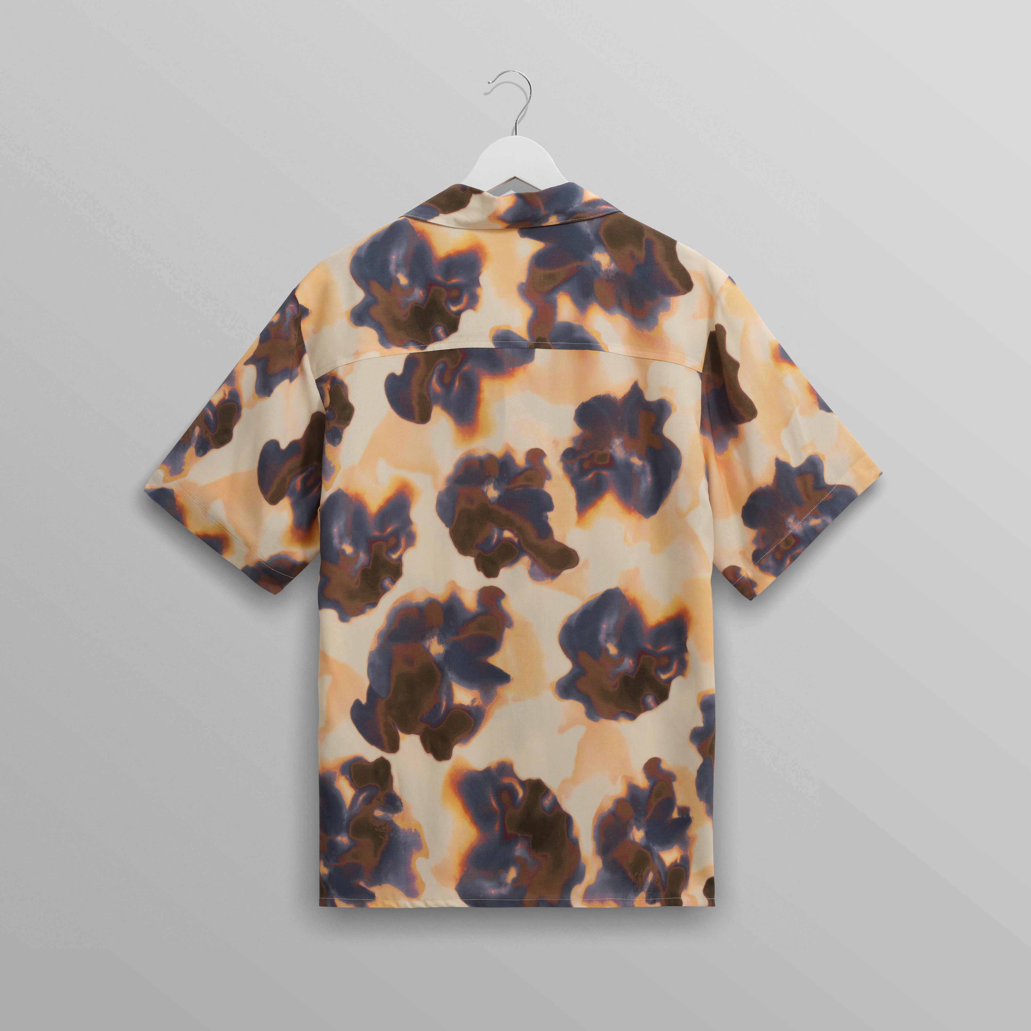 ディドコットシャツ BLUR FLORAL (PEACH/BLUE)