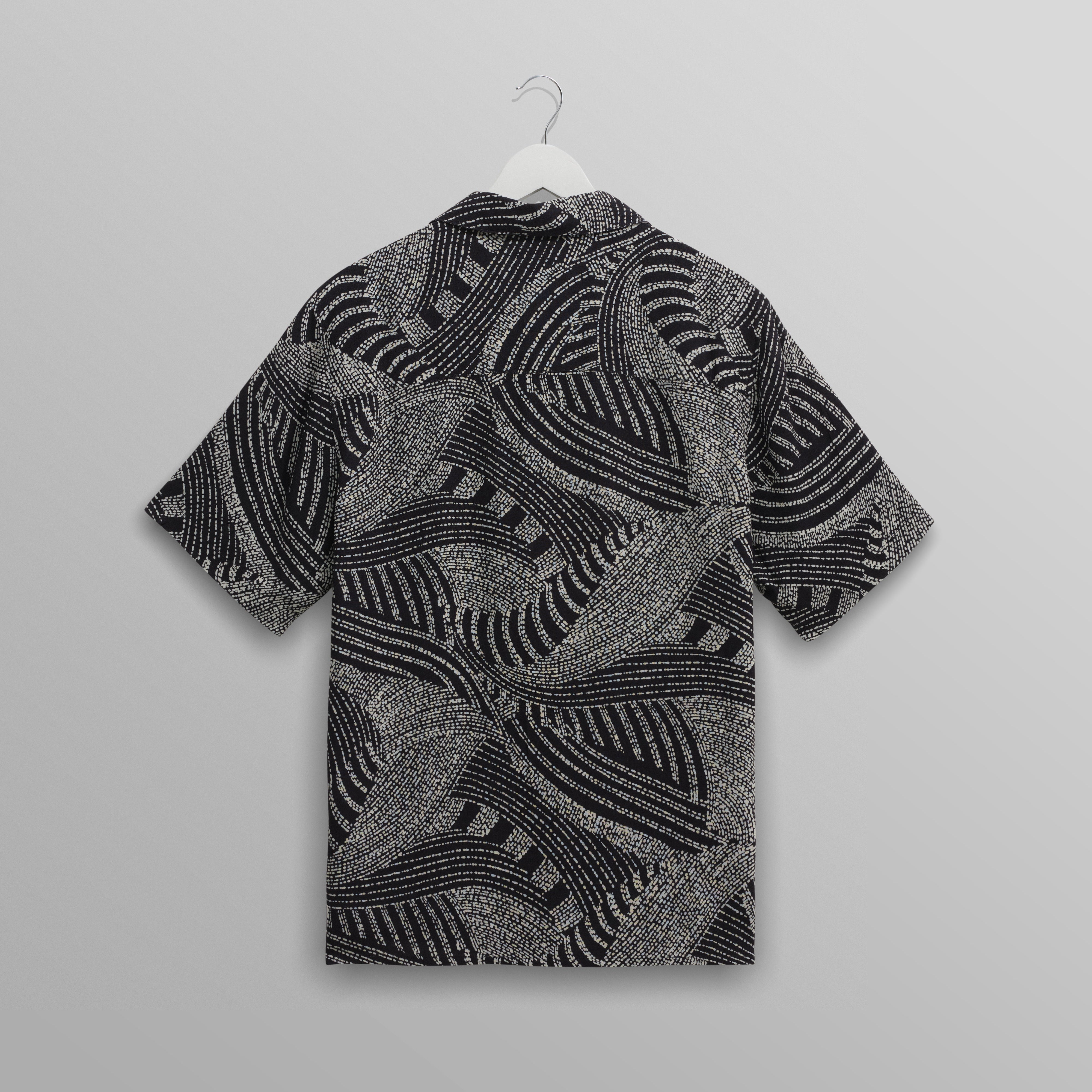 ディドコットシャツ DOTTED SWIRL (NAVY/ECRU)