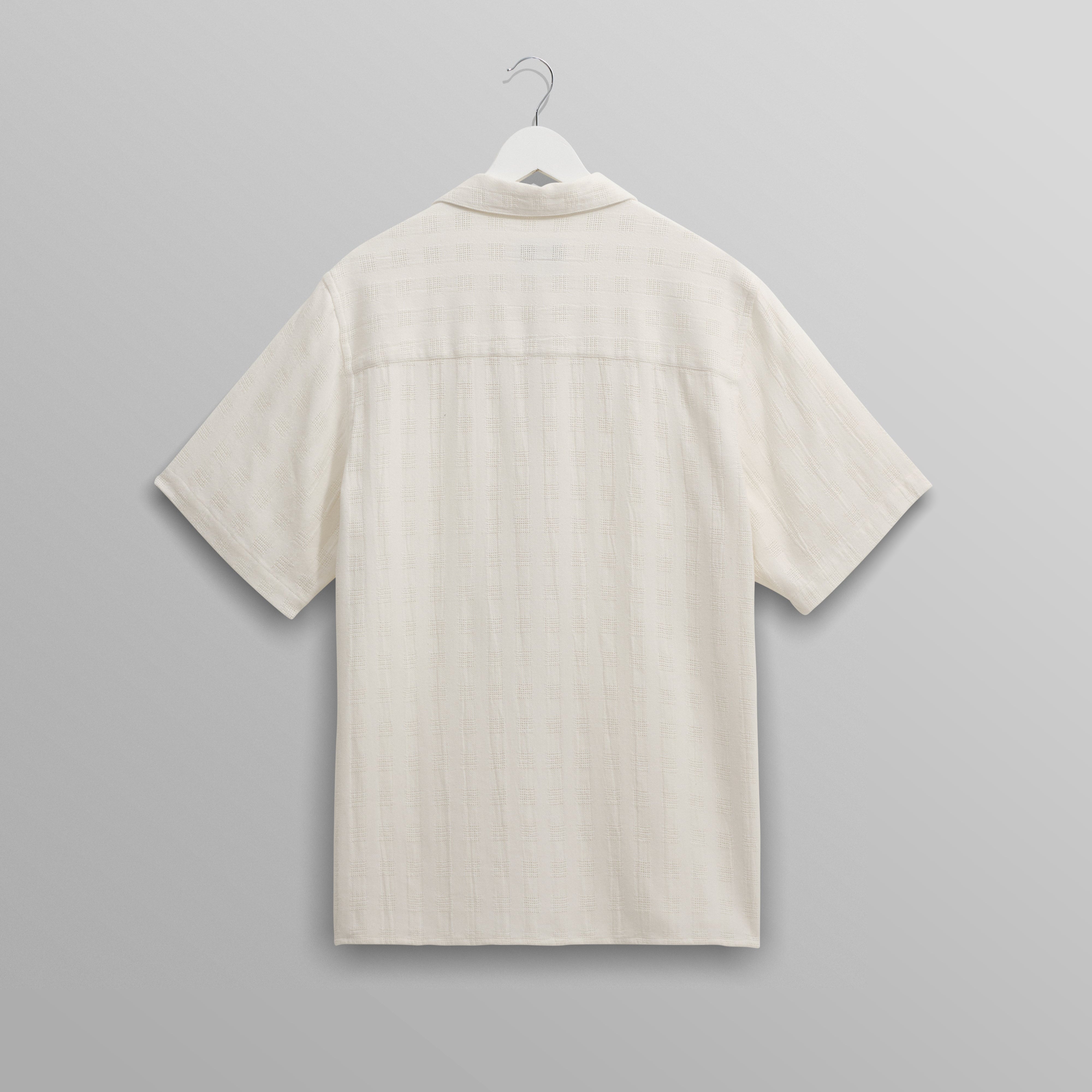 ディドコットシャツ OPEN WEAVE GRID (ECRU)