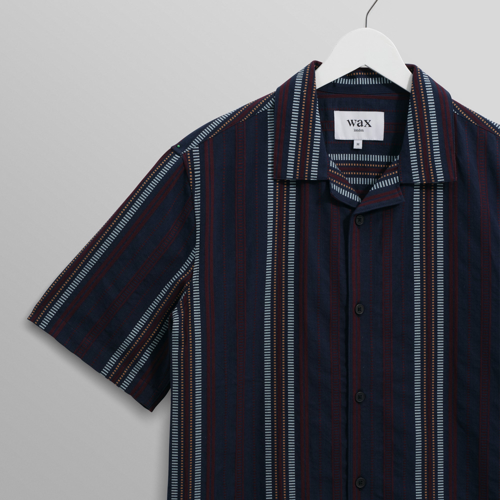 ディドコットシャツ COTTON DOBBY STRIPE (NAVY/MULTI)