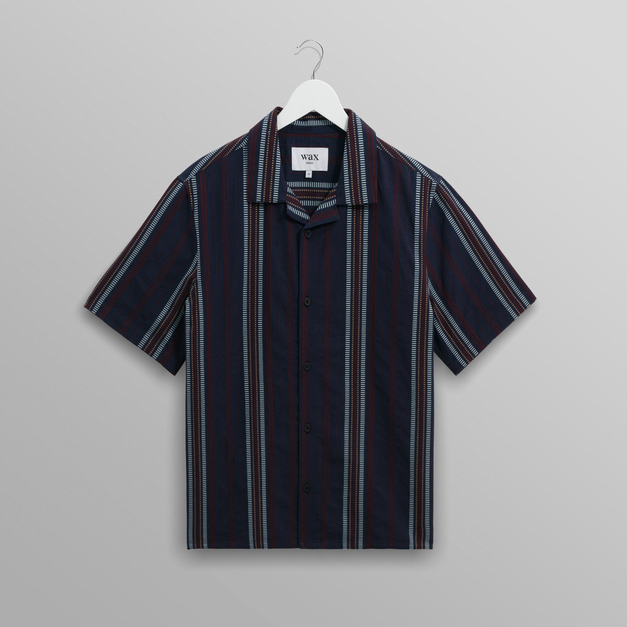 ディドコットシャツ COTTON DOBBY STRIPE (NAVY/MULTI)