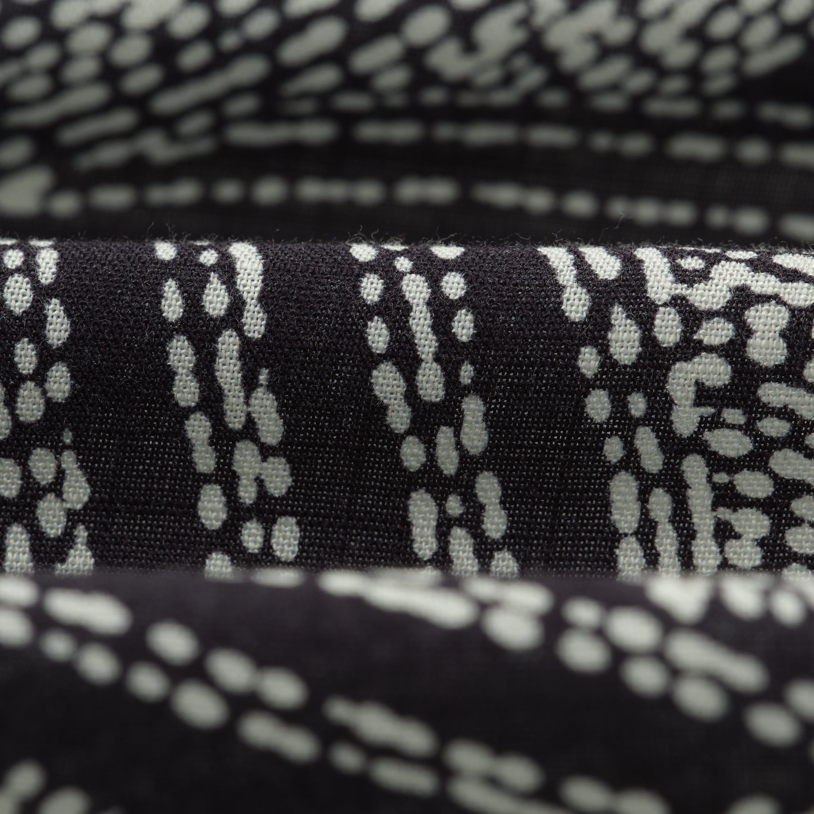 ディドコットシャツ DOTTED SWIRL (NAVY/ECRU)