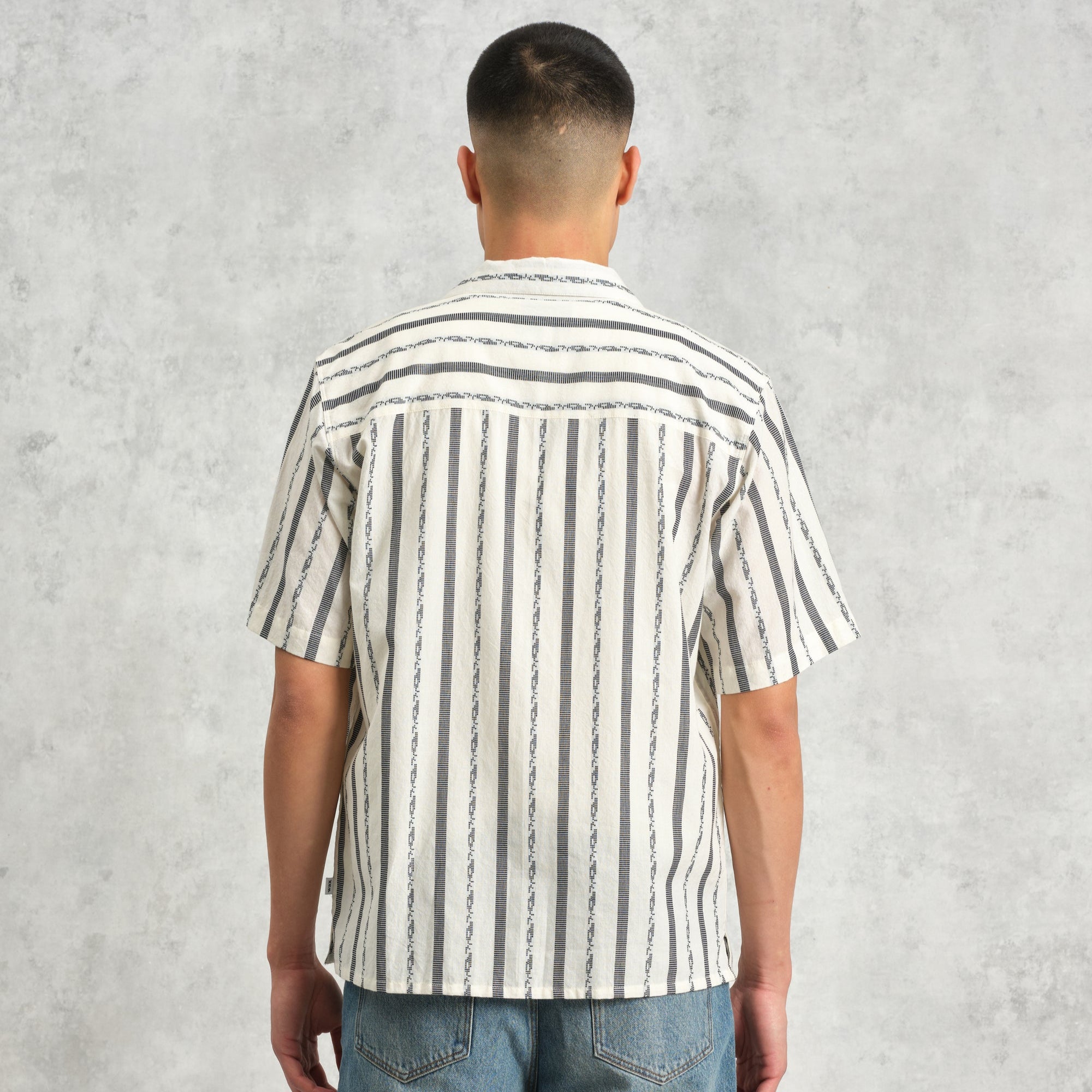 ディドコットシャツ FLECK STRIPE (ECRU)