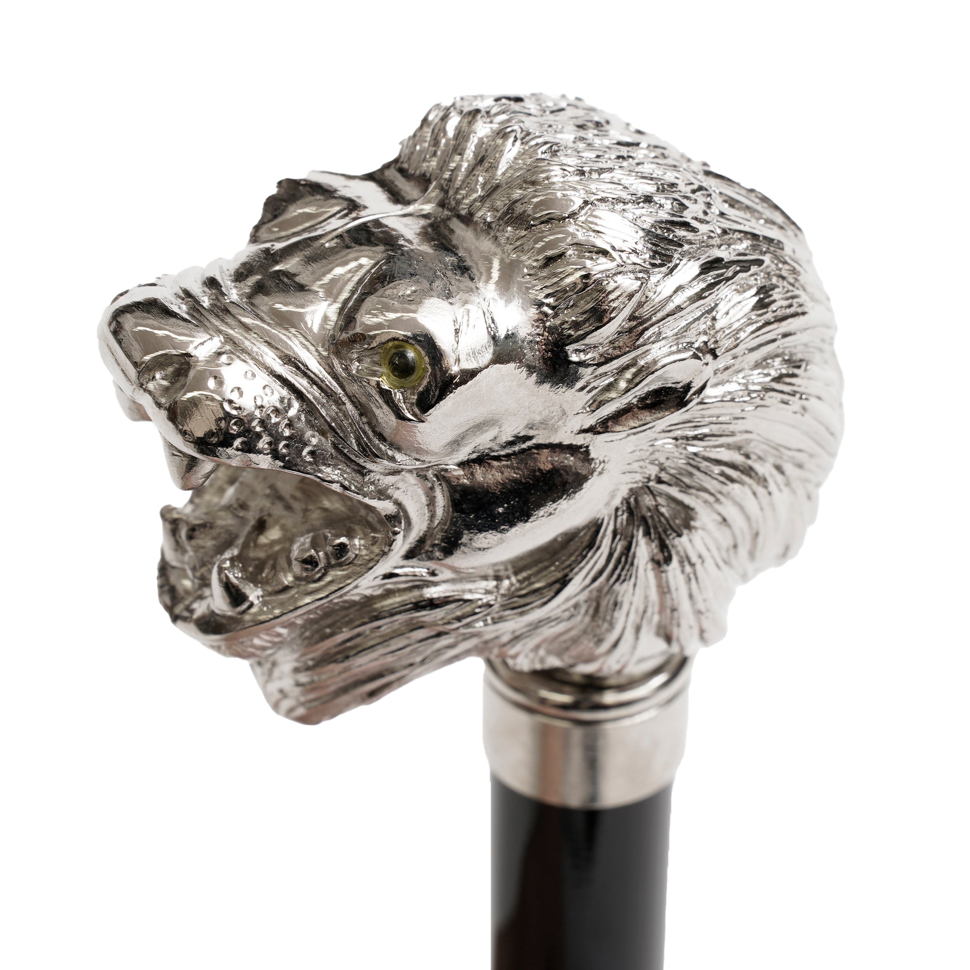 GT29 Nickel Animal Head | 長傘 | アニマルヘッド | ニッケル | 晴雨兼用傘(LION-099 BLACK)