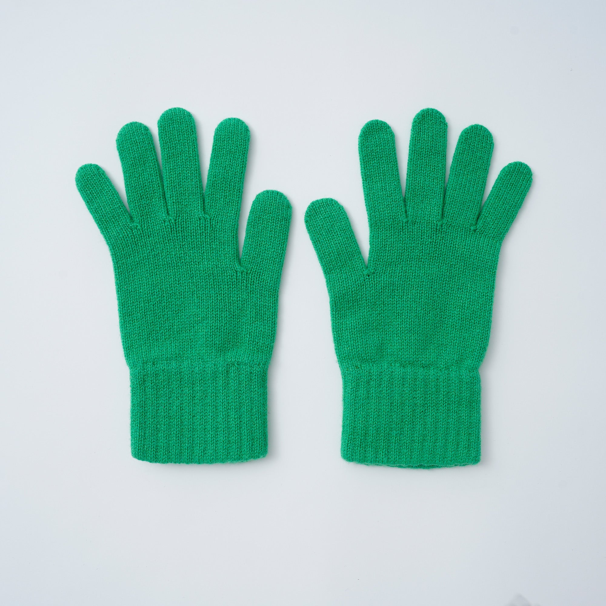 カシミヤ プレーンニットグローブ_K02 (ライム)