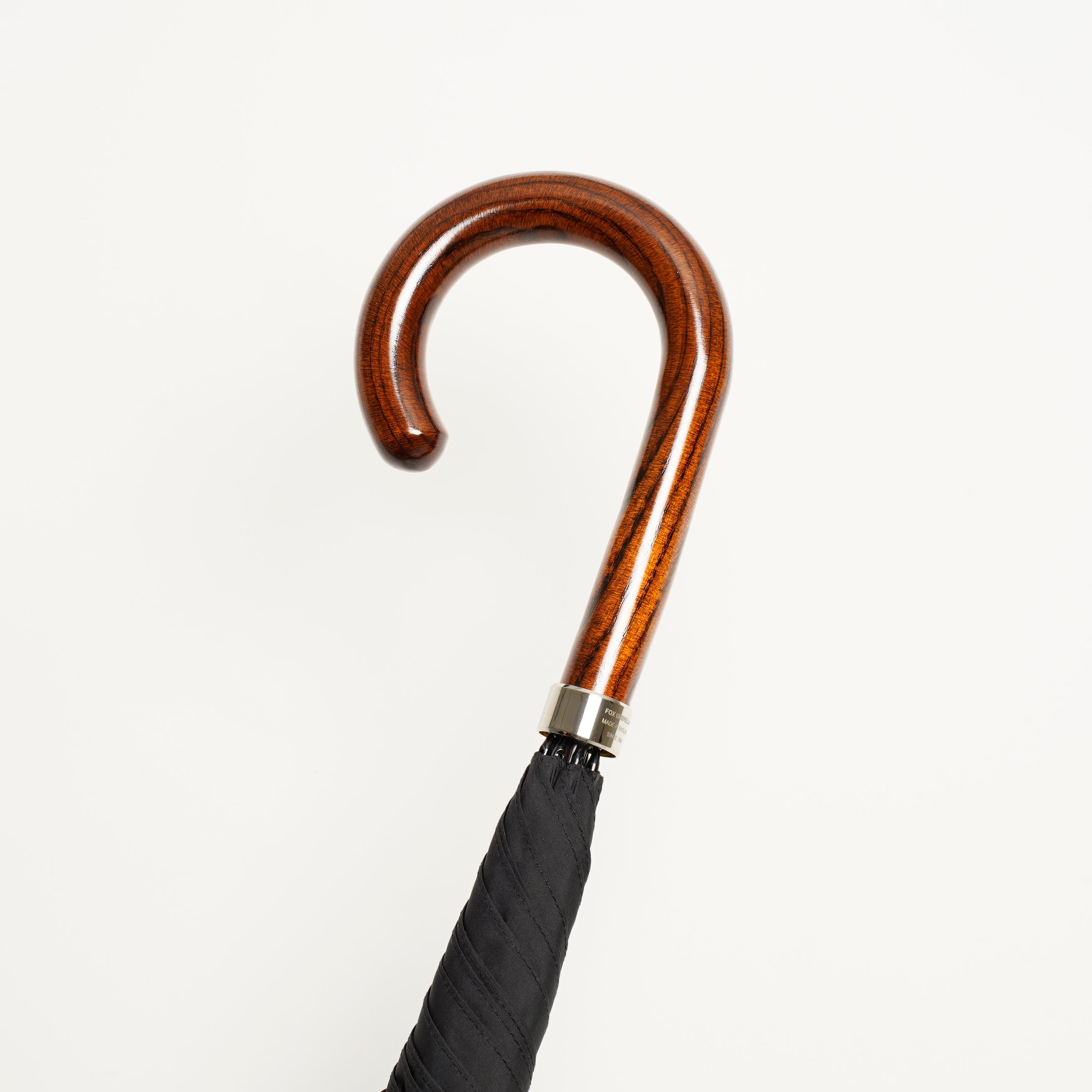 GT1 Hardwood | 長傘 | アーチ型ハンドル | ハードウッド(漆塗 - 拭き漆) | 晴雨兼用傘 - グリニッジ オンラインストア