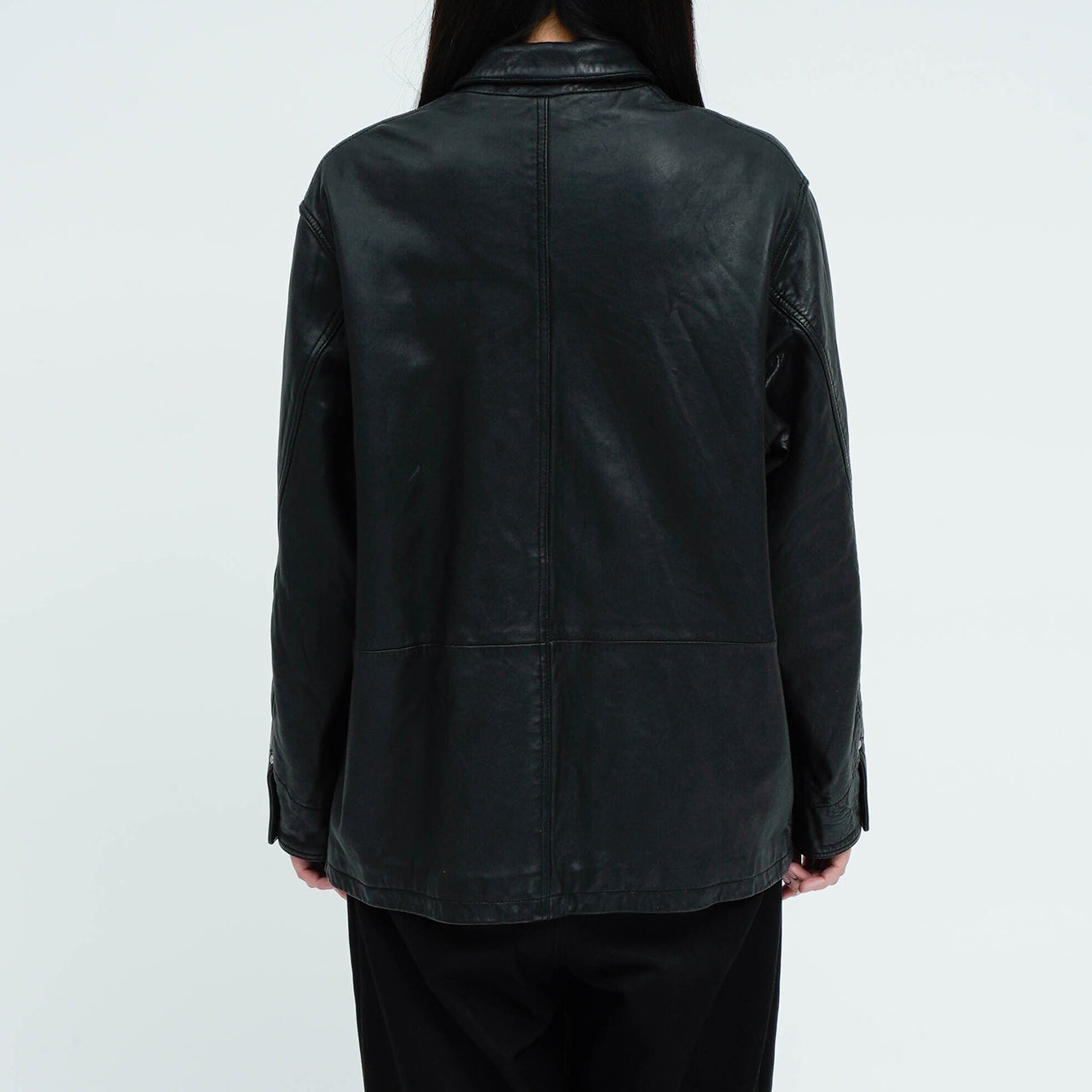 ウォッシュレザー カバーオール(ラム)_coverall
