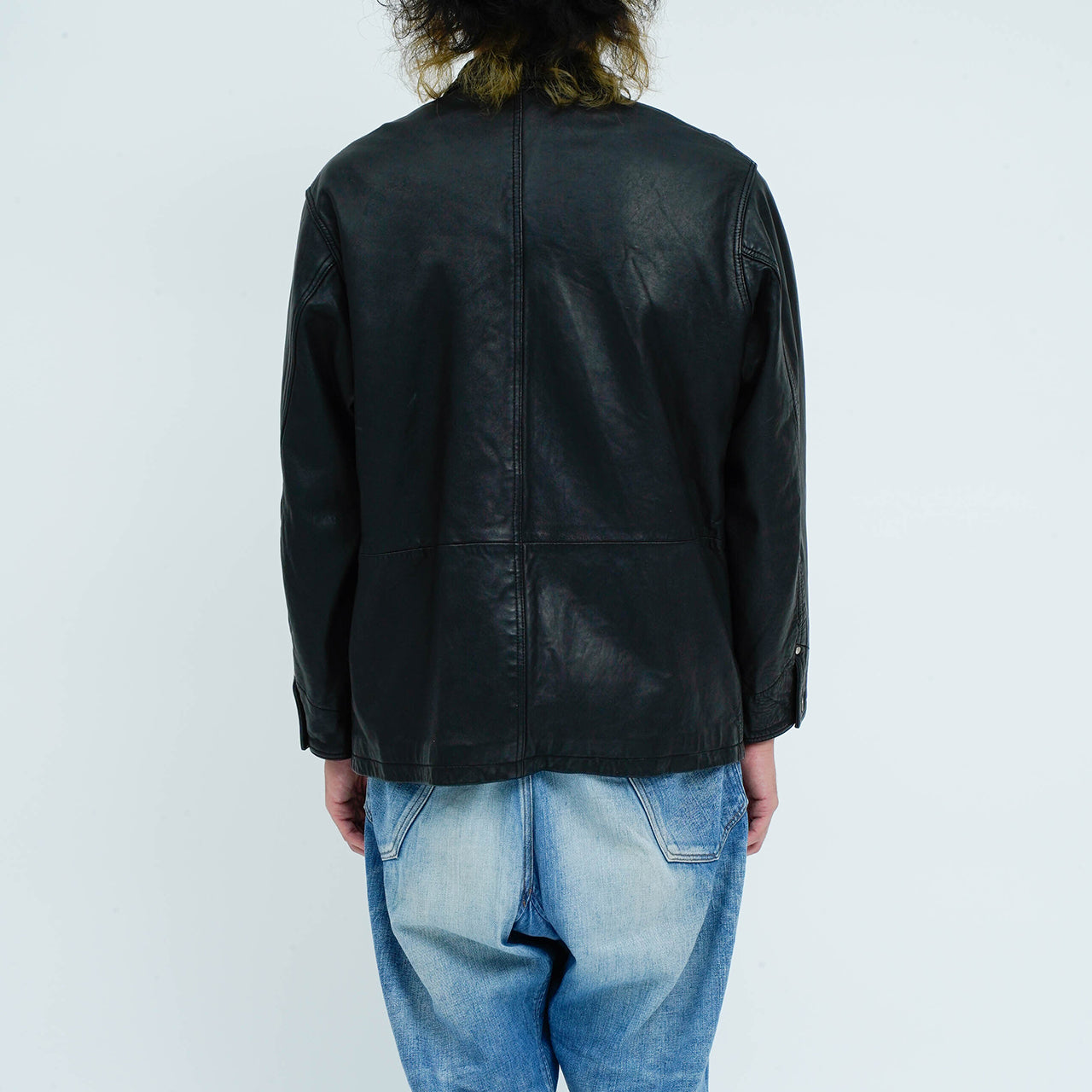 ウォッシュレザー カバーオール(ラム)_coverall