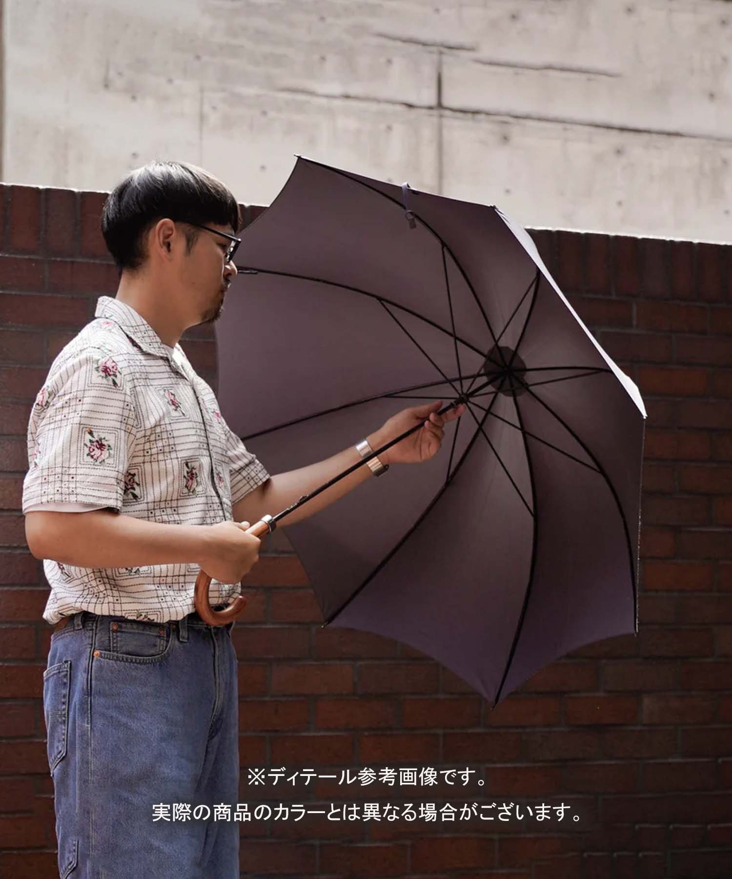 GT1 Hardwood | 長傘 | アーチ型ハンドル | ハードウッド | 晴雨兼用傘 (Dark Graind-PRINCE OF WALES GREY)