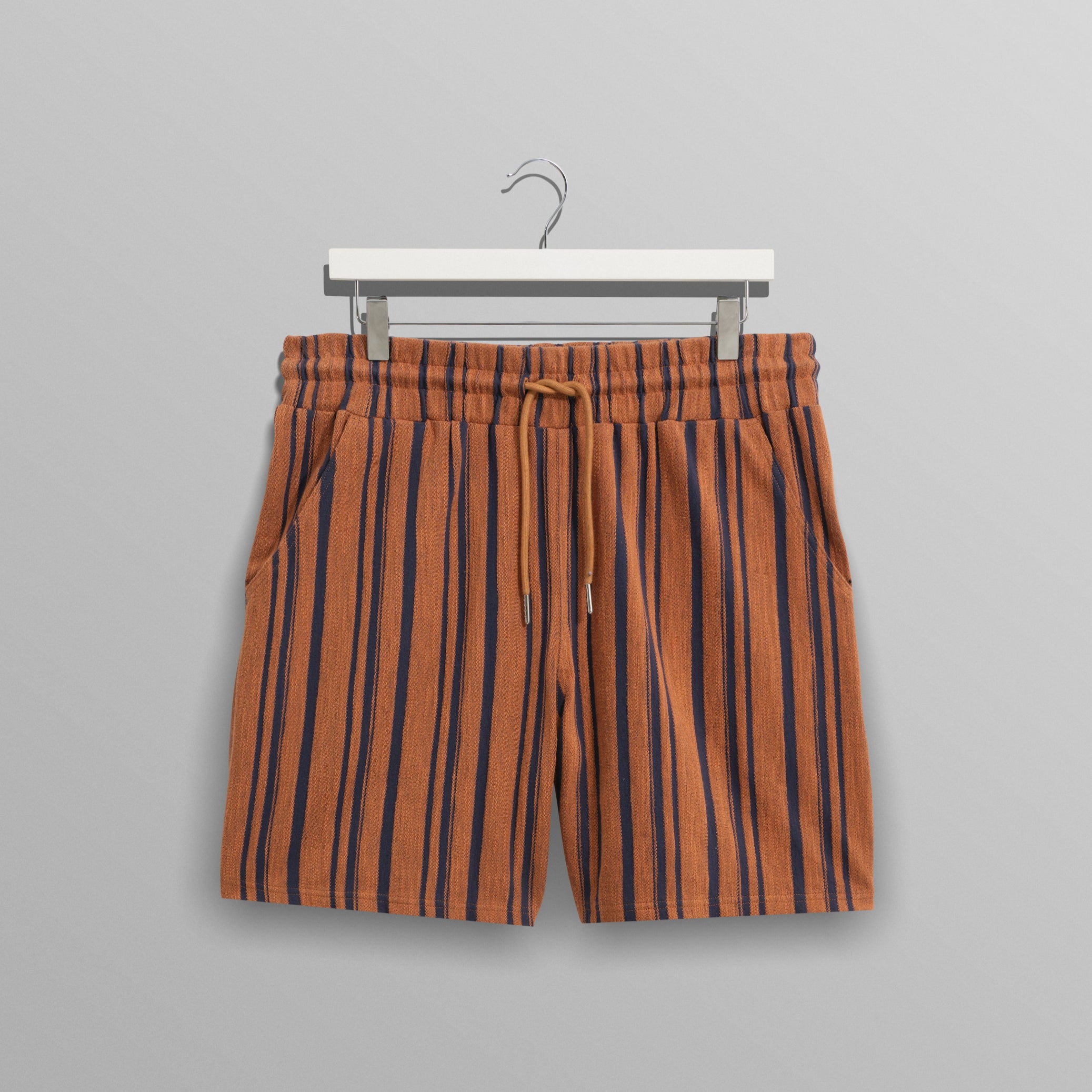 ダドリーショーツ REVERSE TERRY (RUST/NAVY) - グリニッジ オンラインストア