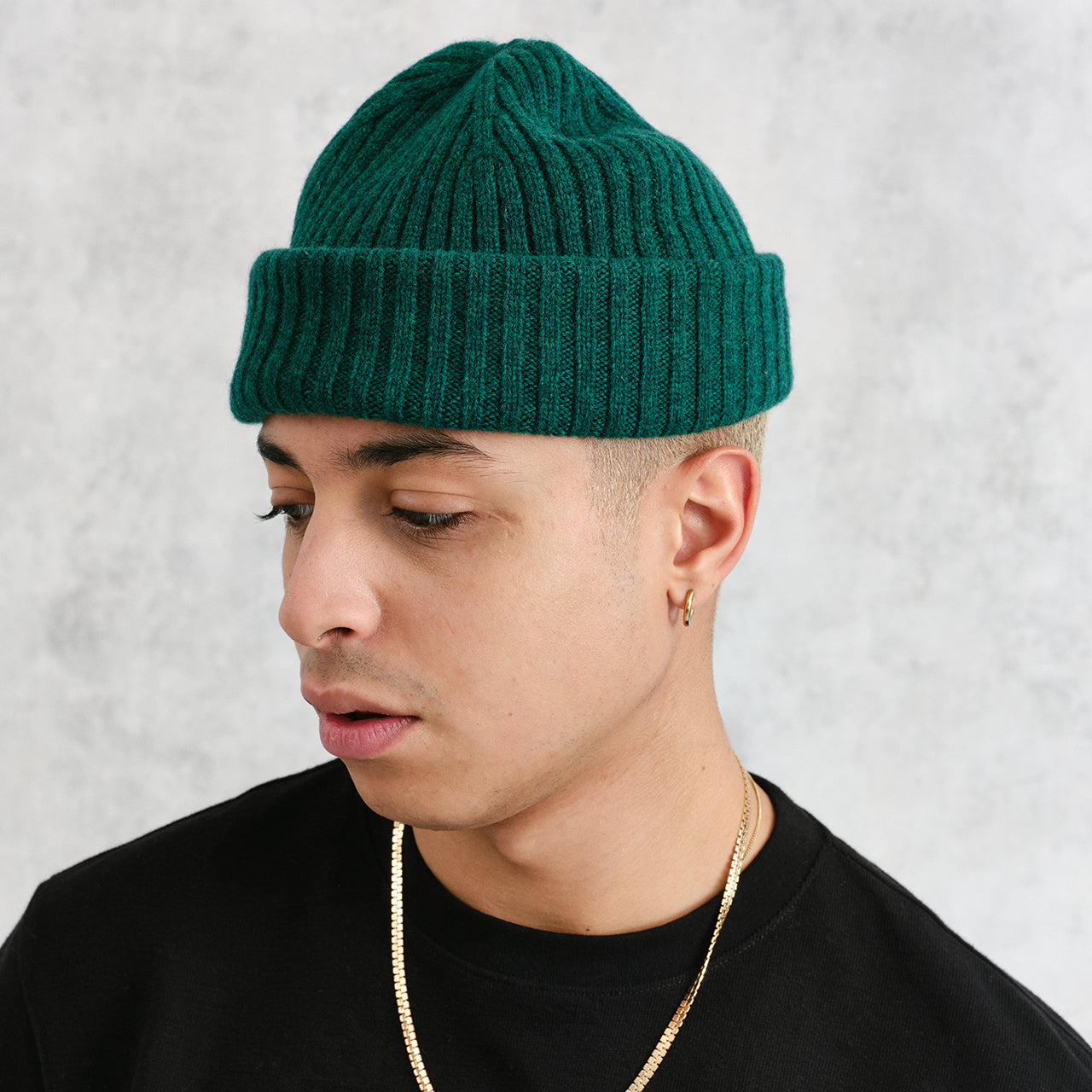 FISHERMANBEANIE-FORESTGREEN-