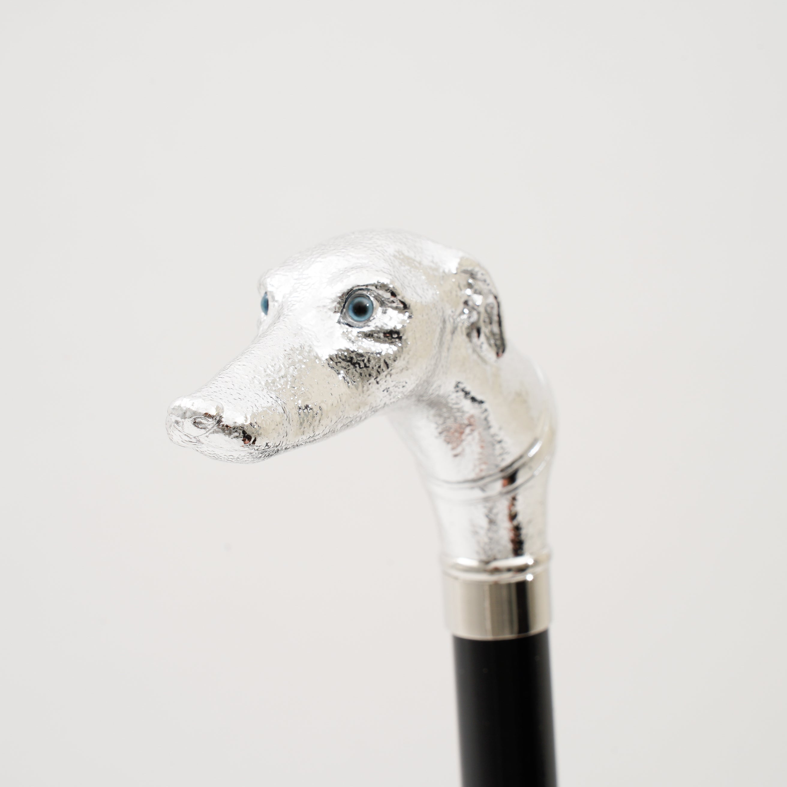 GT29 Nickel Animal Head | 長傘 | アニマルヘッド | ニッケル | 晴雨兼用傘 (GREYHOUND-099 BLACK)