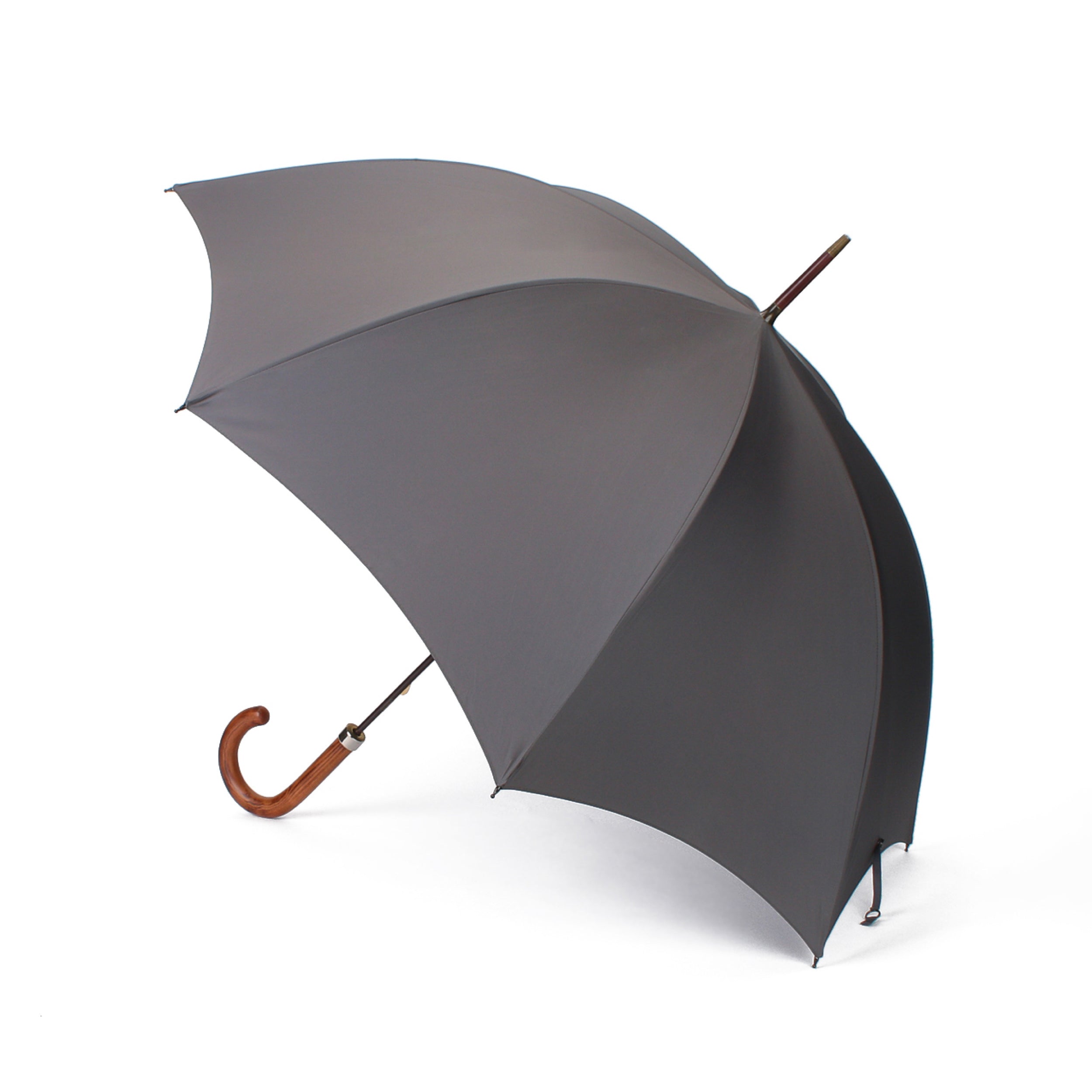 GT1 Hardwood | 長傘 | アーチ型ハンドル | ハードウッド | 晴雨兼用傘 (MID GREY)