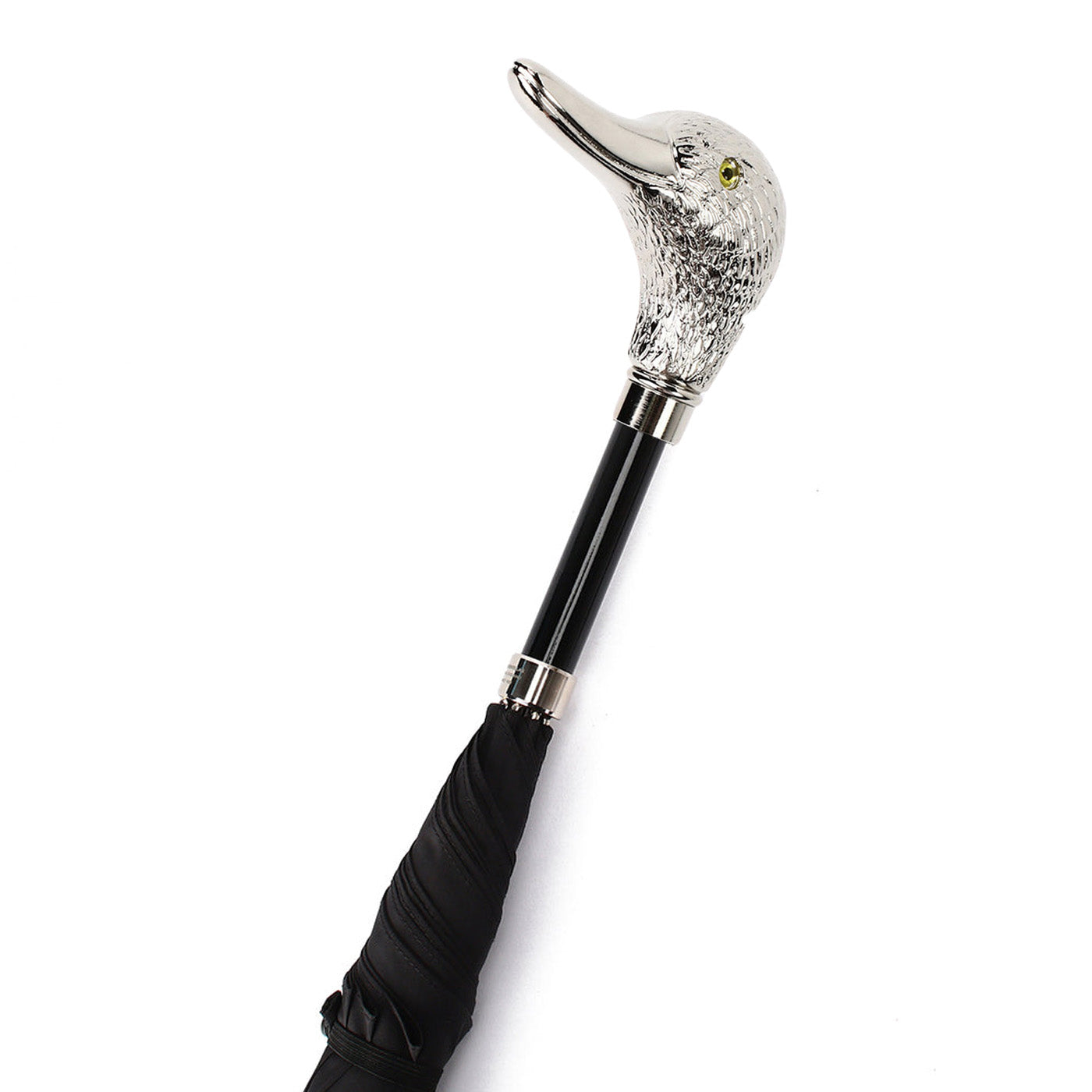 GT29 Nickel Animal Head | 長傘 | アニマルヘッド | ニッケル | 晴雨兼用傘(DUCK-099 BLACK)
