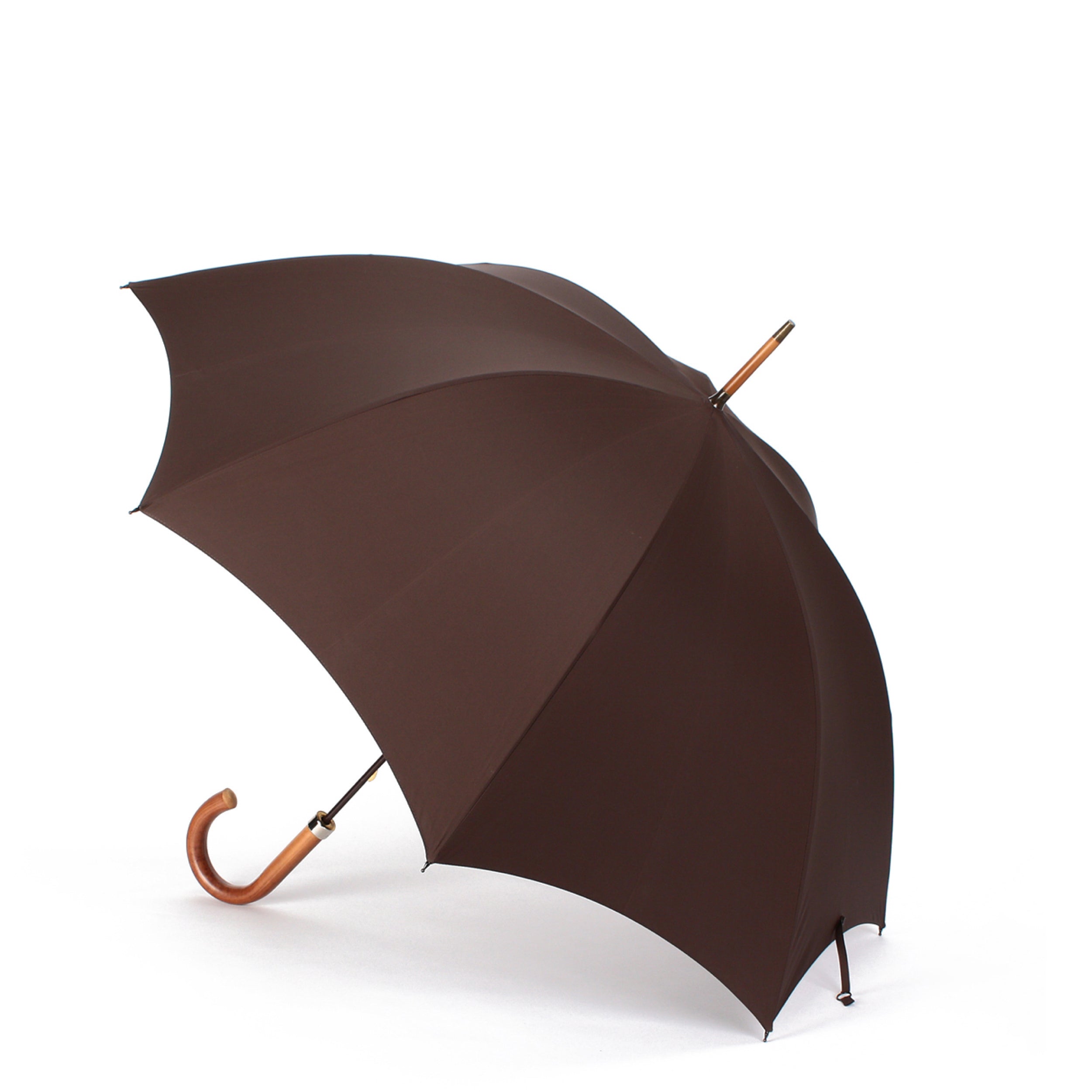 GT3 Malacca | 長傘 | アーチ型ハンドル | マラッカ | 晴雨兼用傘 (BROWN)
