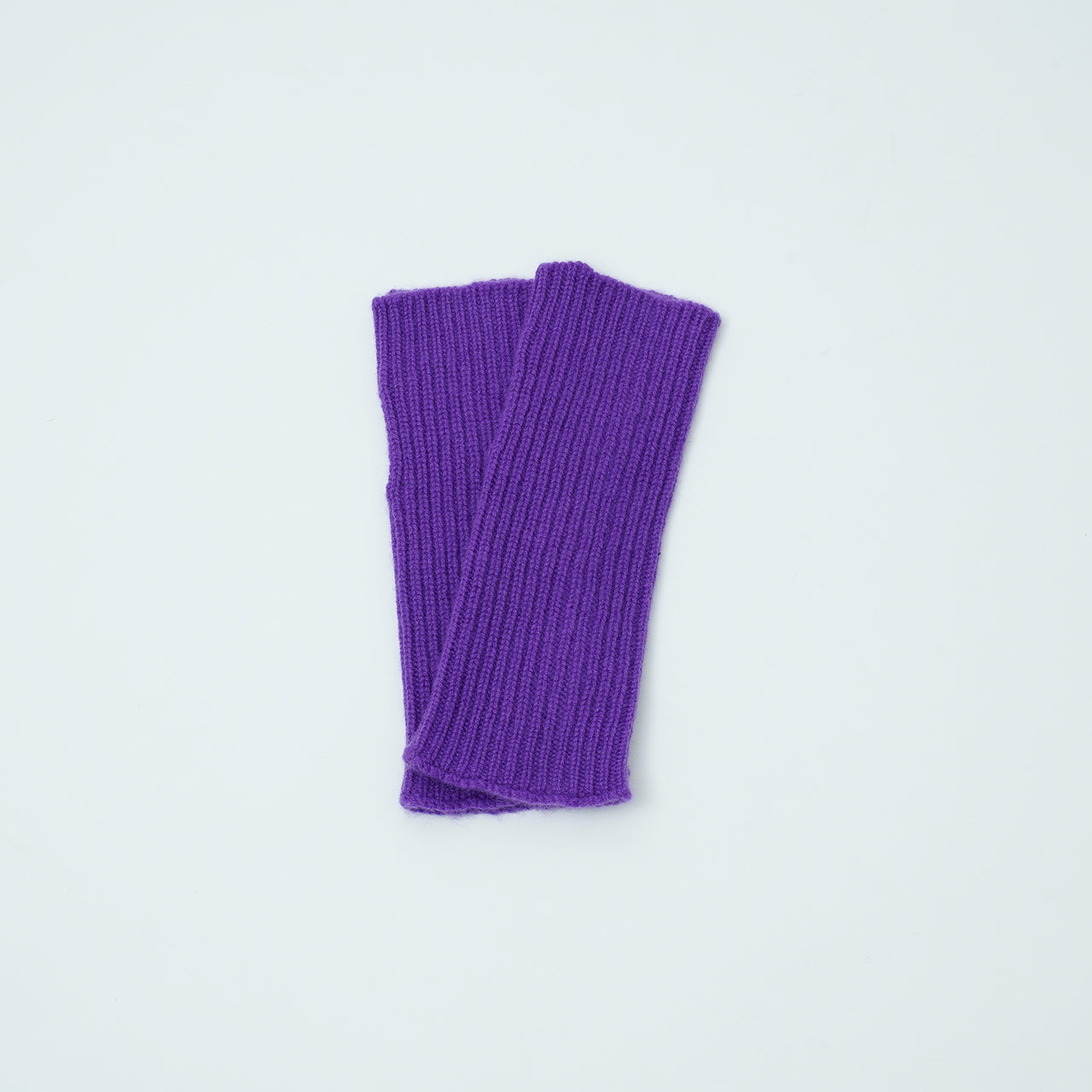 カシミヤリブニットリストウォーマ_K01 (パープル)