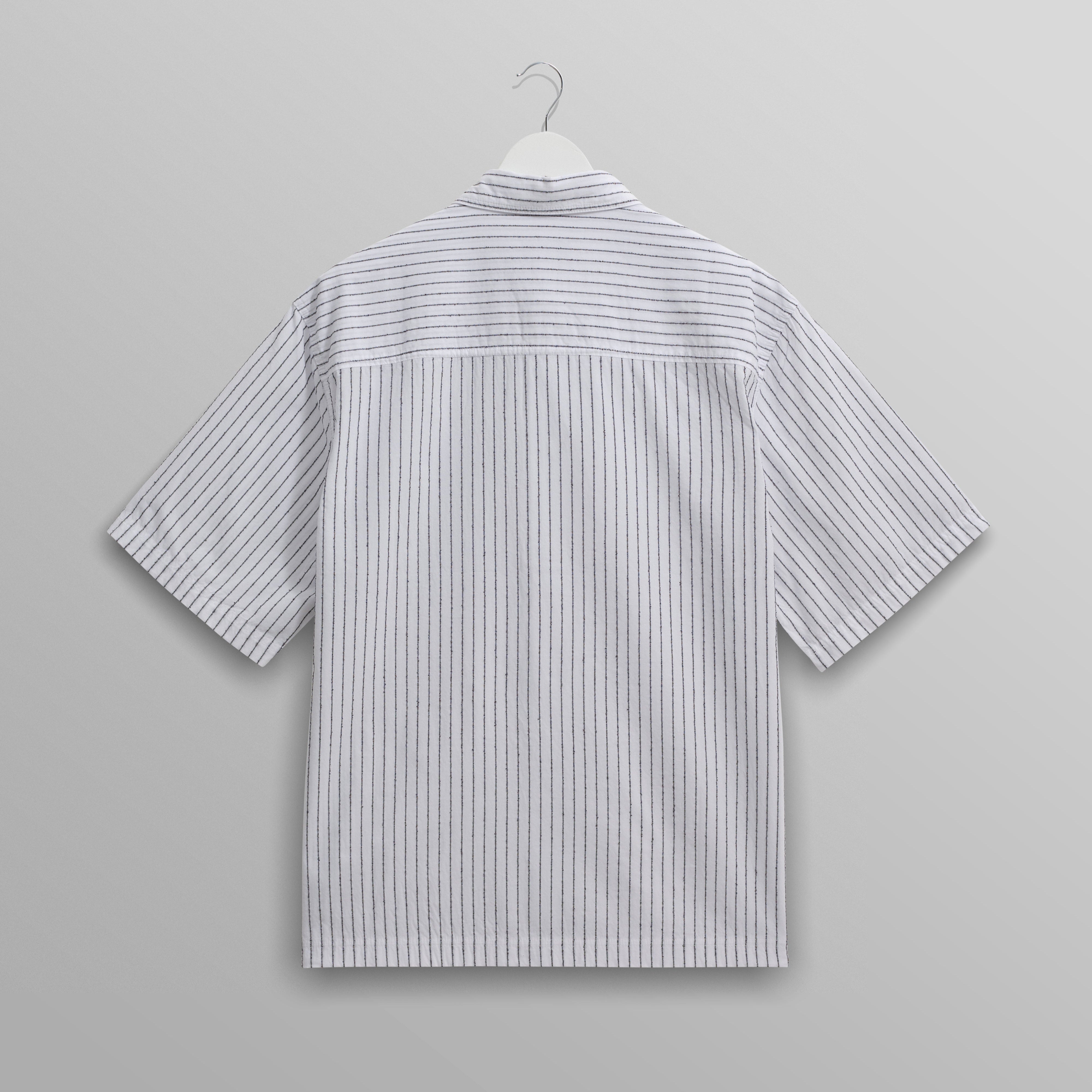 キューシャツ BOUCLE STRIPE (WHITE)