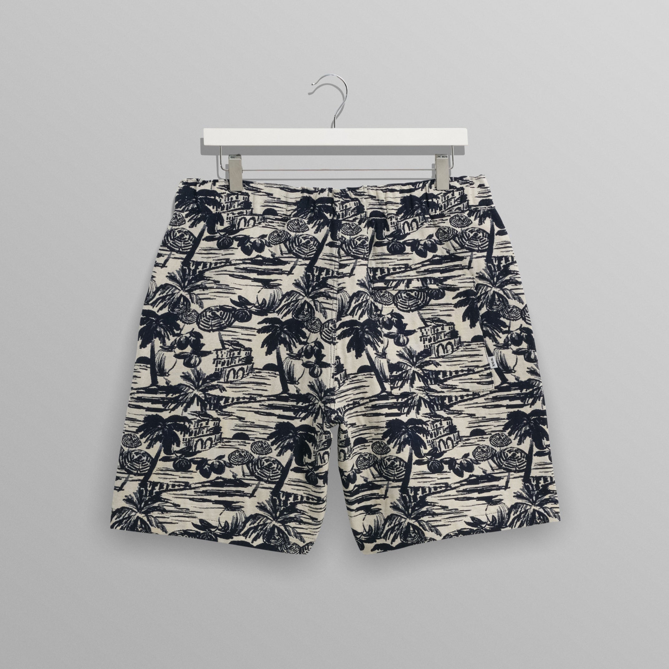 カートショーツ BEACH SCENE JACQUARD (NAVY/ECRU) - グリニッジ オンラインストア