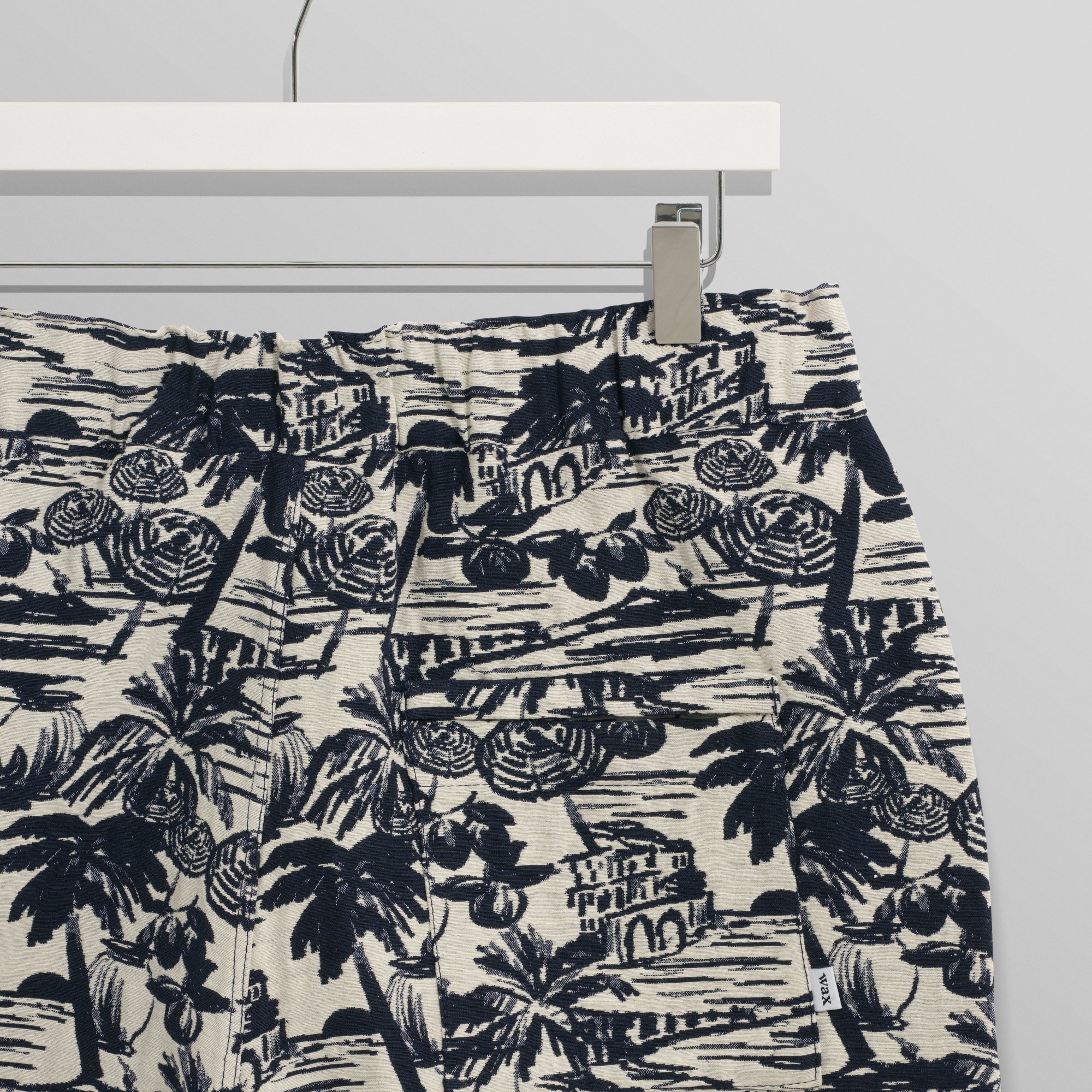 カートショーツ BEACH SCENE JACQUARD (NAVY/ECRU) - グリニッジ オンラインストア