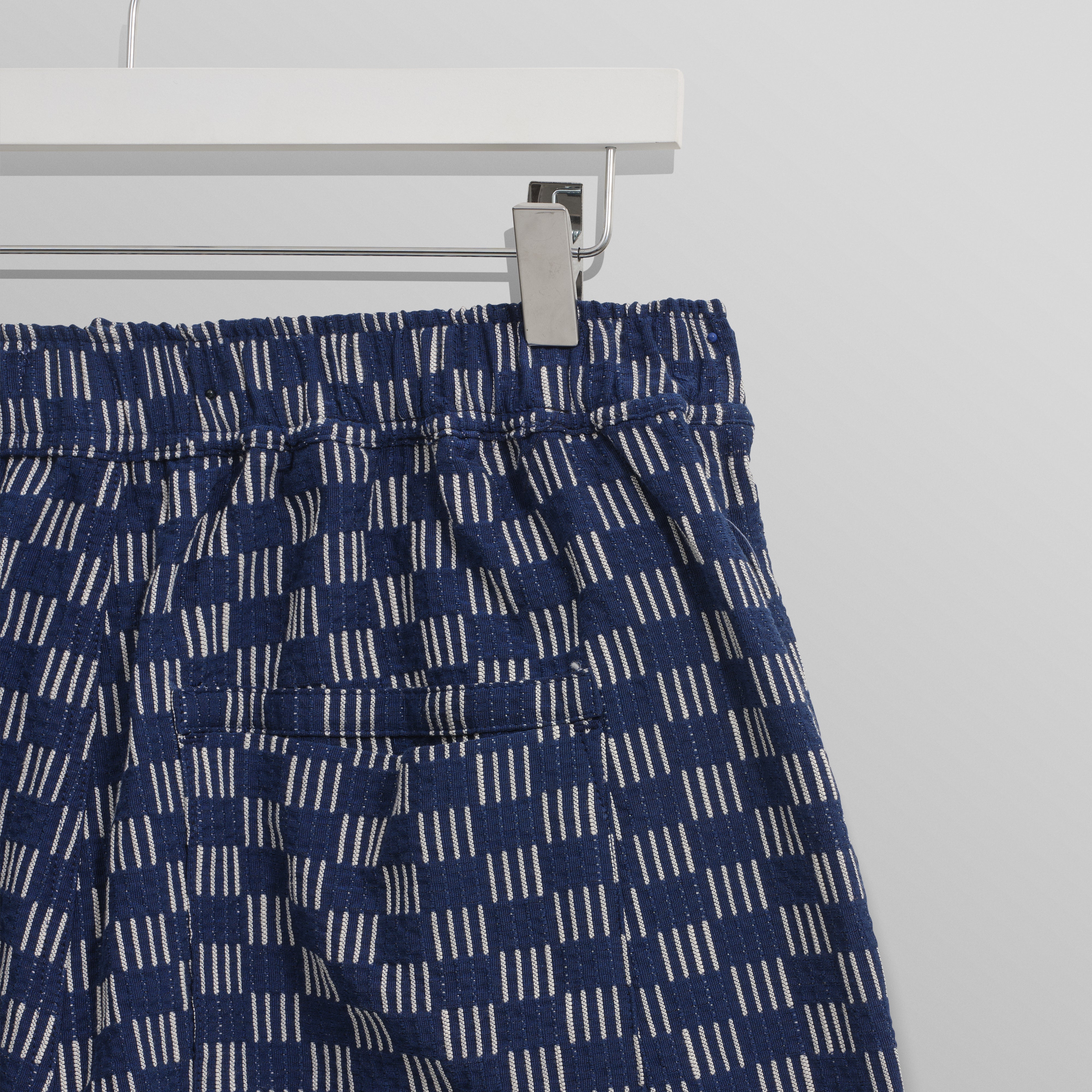 カートショーツ GRID STITCH (INDIGO/ECRU)