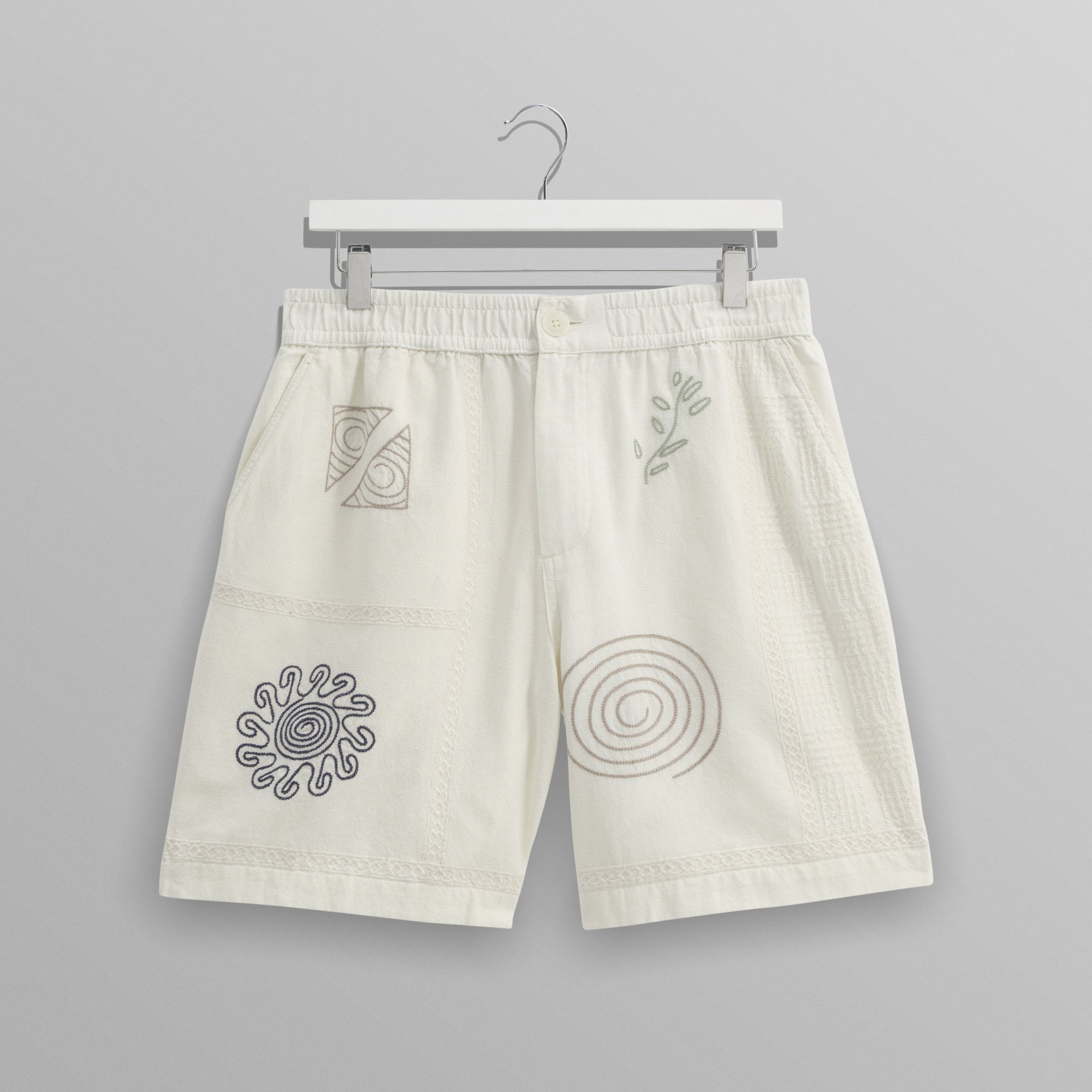 カートショーツ DOODLE EMBROIDERY (ECRU/MULTI)
