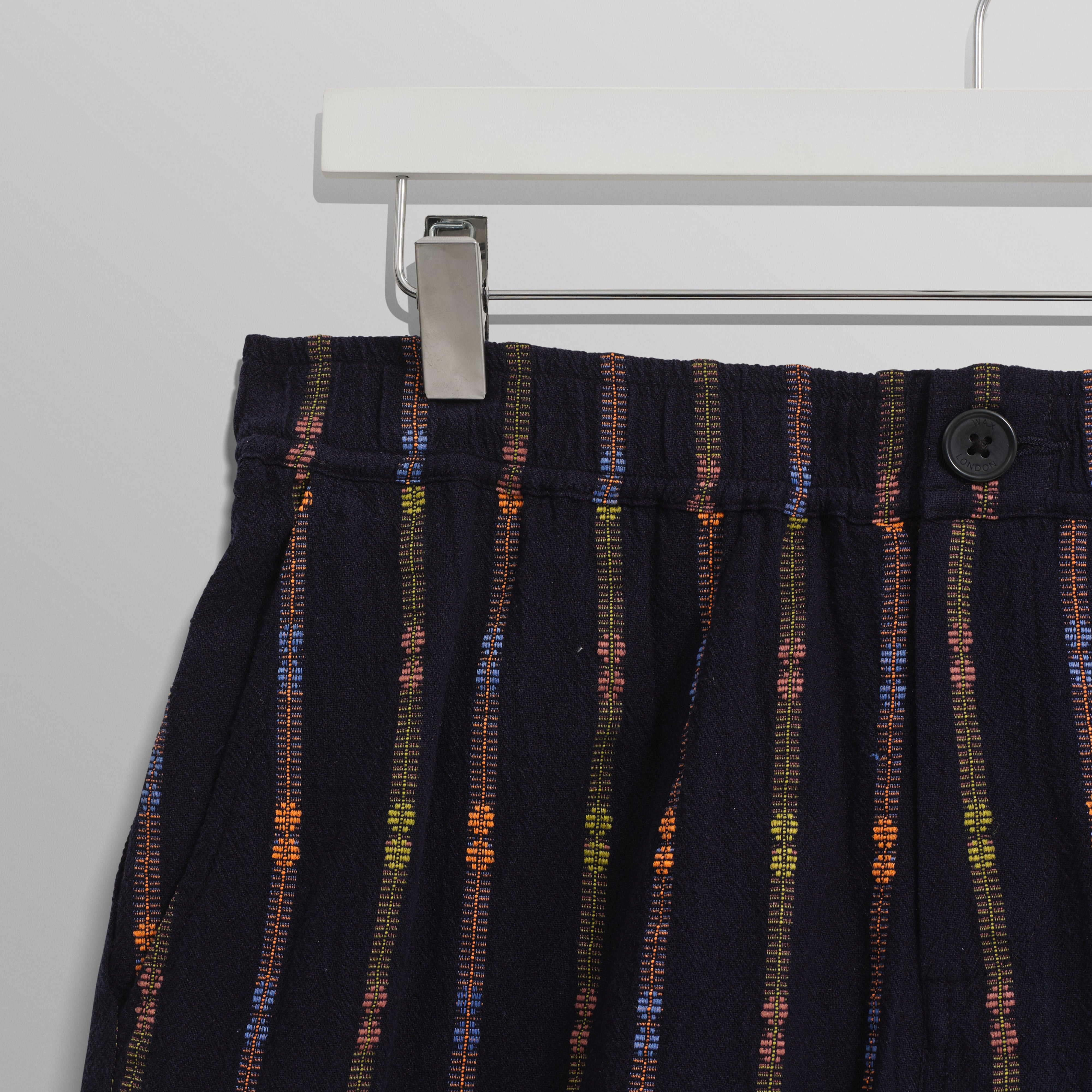 カートショーツ MULTI LOOM STRIPE (NAVY/ORANGE)