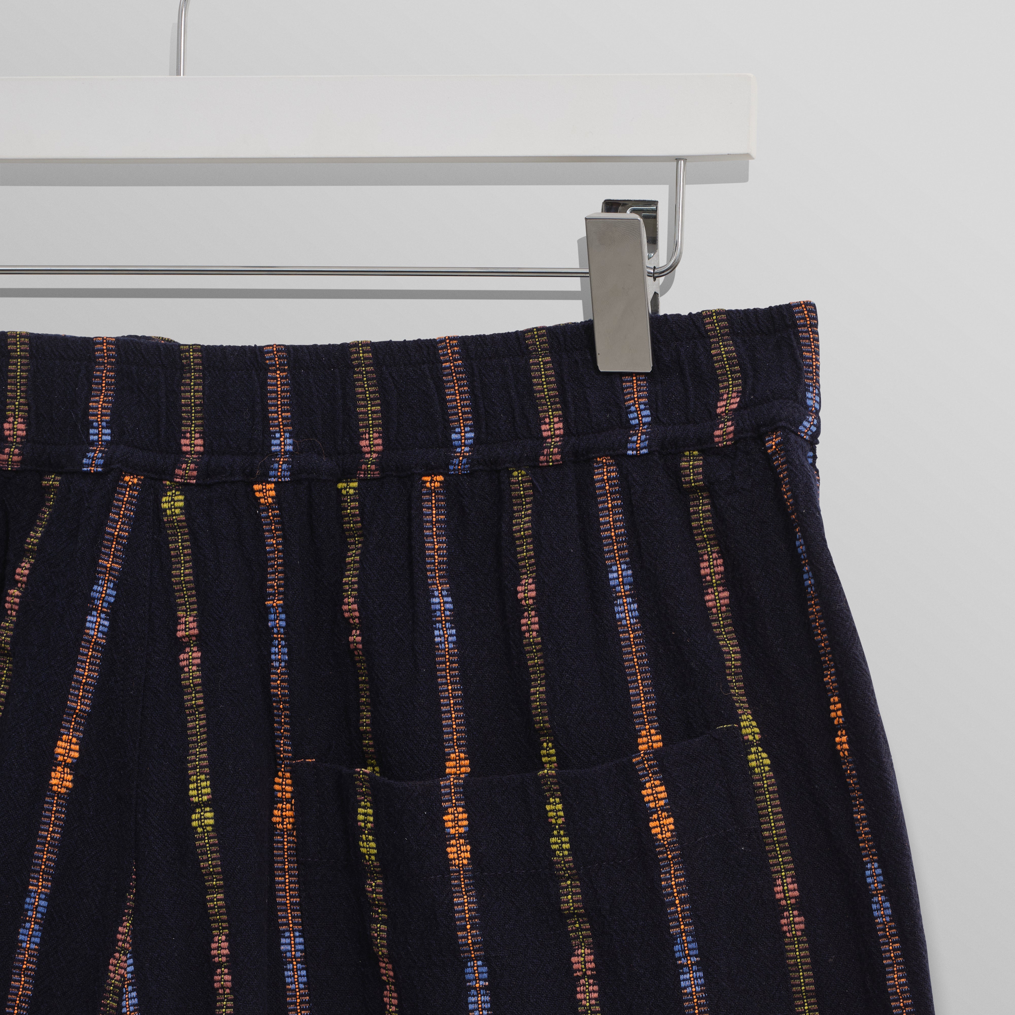 カートショーツ MULTI LOOM STRIPE (NAVY/ORANGE)