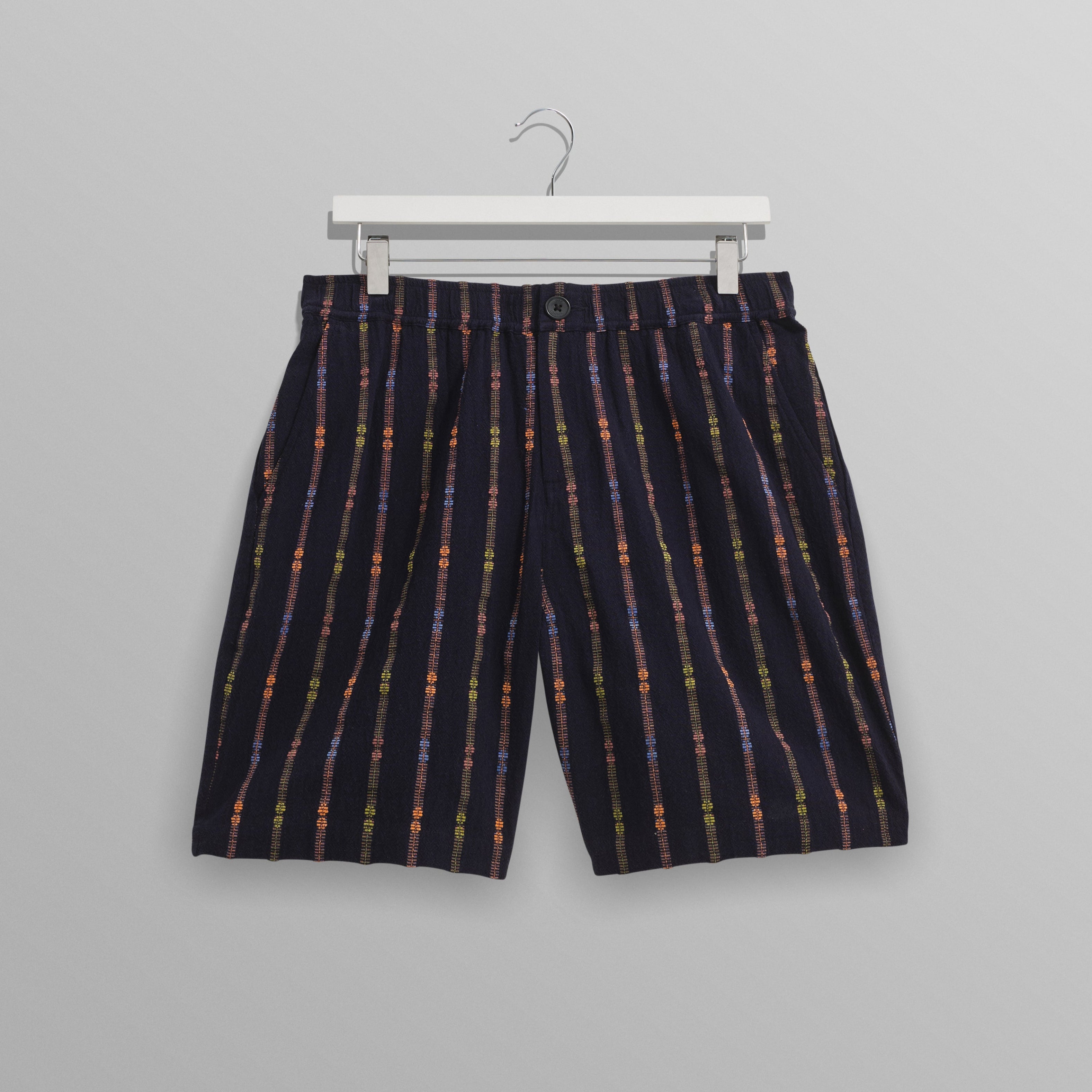 カートショーツ MULTI LOOM STRIPE (NAVY/ORANGE)