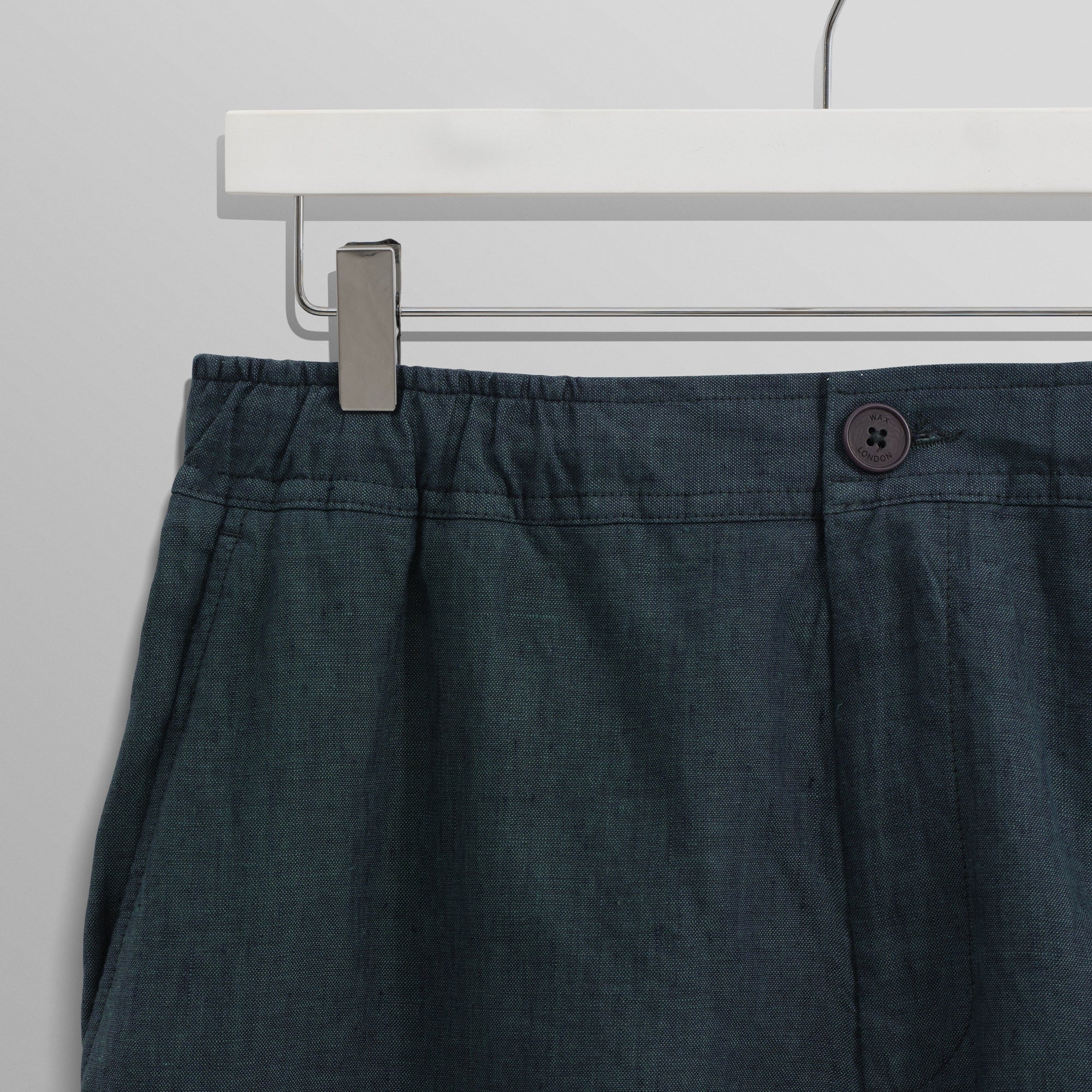カートショーツ TOW TONE LINEN (DARK GREEN) - グリニッジ オンラインストア