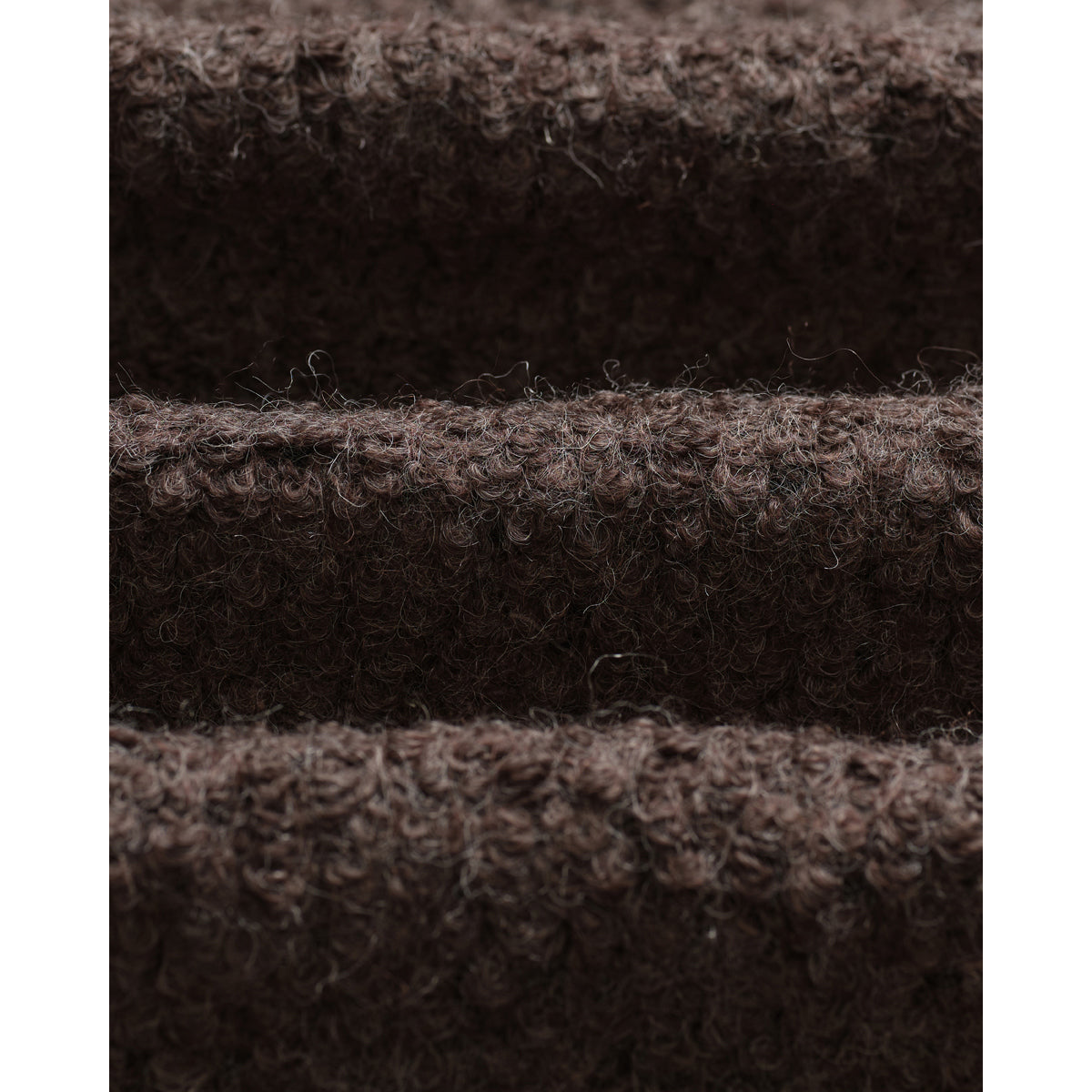 オーバーシャツ MOUNT REVERSIBLE BOBBLE WOOL (DUSTY BROWN)