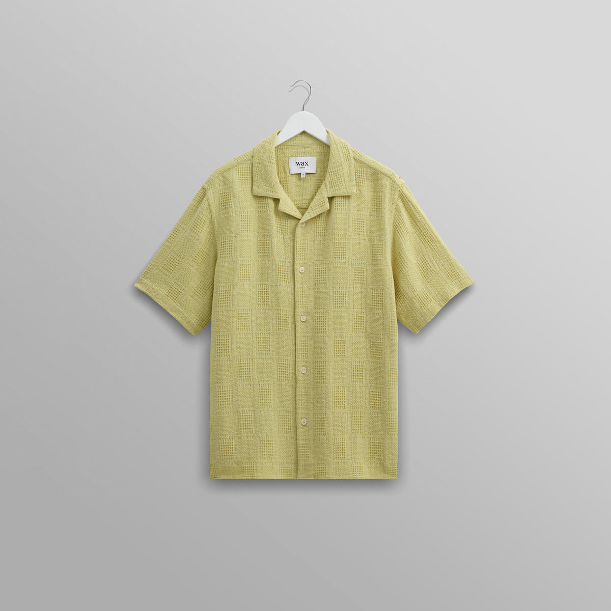 ディドコットシャツ WAFFLE PATCHWORK (GREEN)