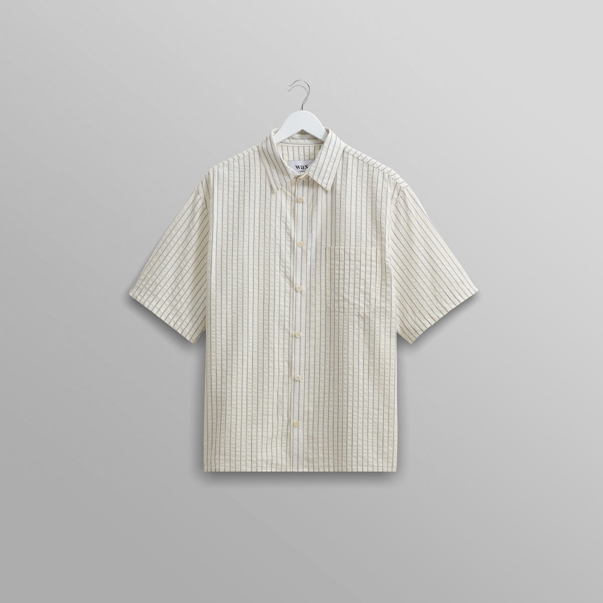 キューシャツ SEERSUCKER STRIPE (WHITE/BLUE)