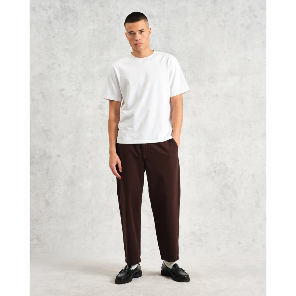 カートトラウザーズ ORGANIC COTTON TWILL (DARK BROWN) - グリニッジ オンラインストア